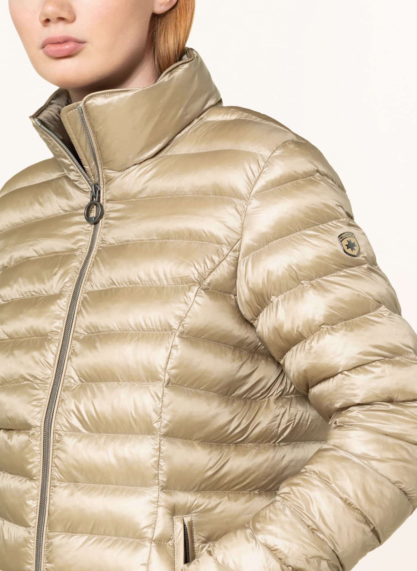 WELLENSTEYN Quilted jacket ITALY HOOD , Color: BEIGE (Image 4)