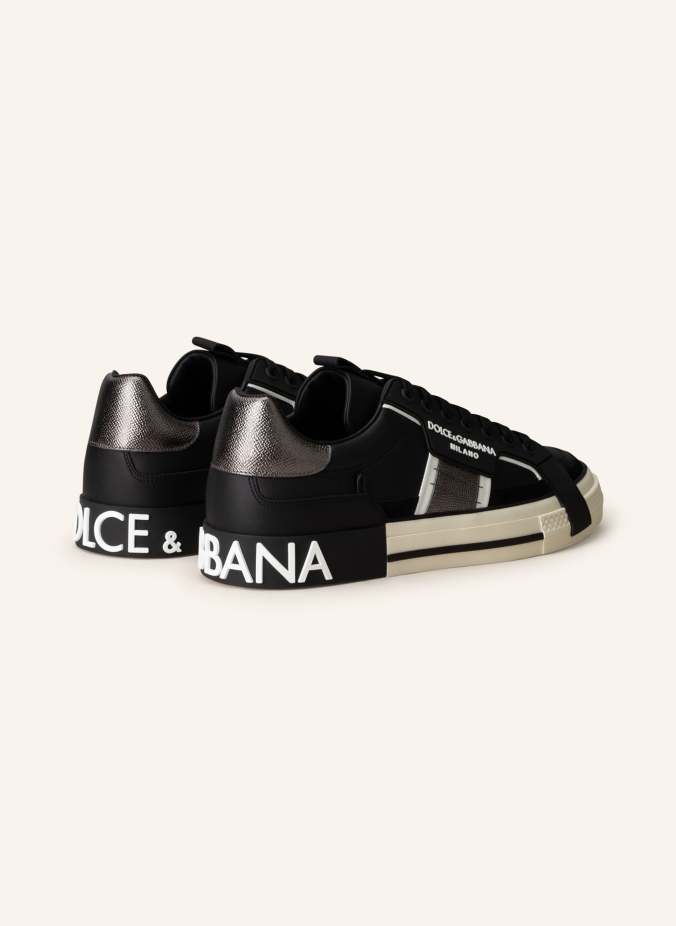 DOLCE & GABBANA Sneakers CUSTOM 2.ZERO, Color: BLACK (Image 2)
