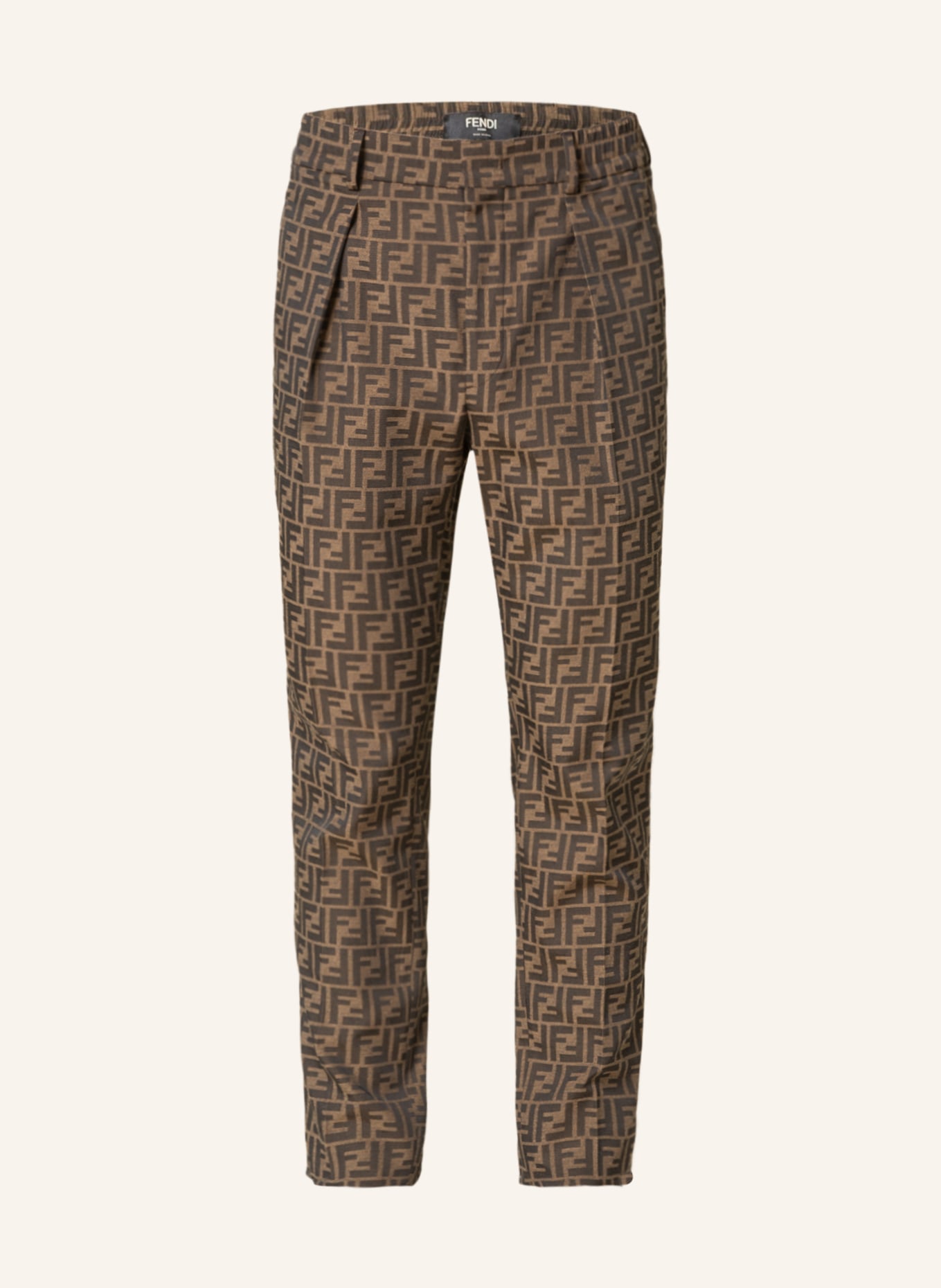 FENDI Trousers slim fit, Color: BROWN/ DARK BROWN (Image 1)