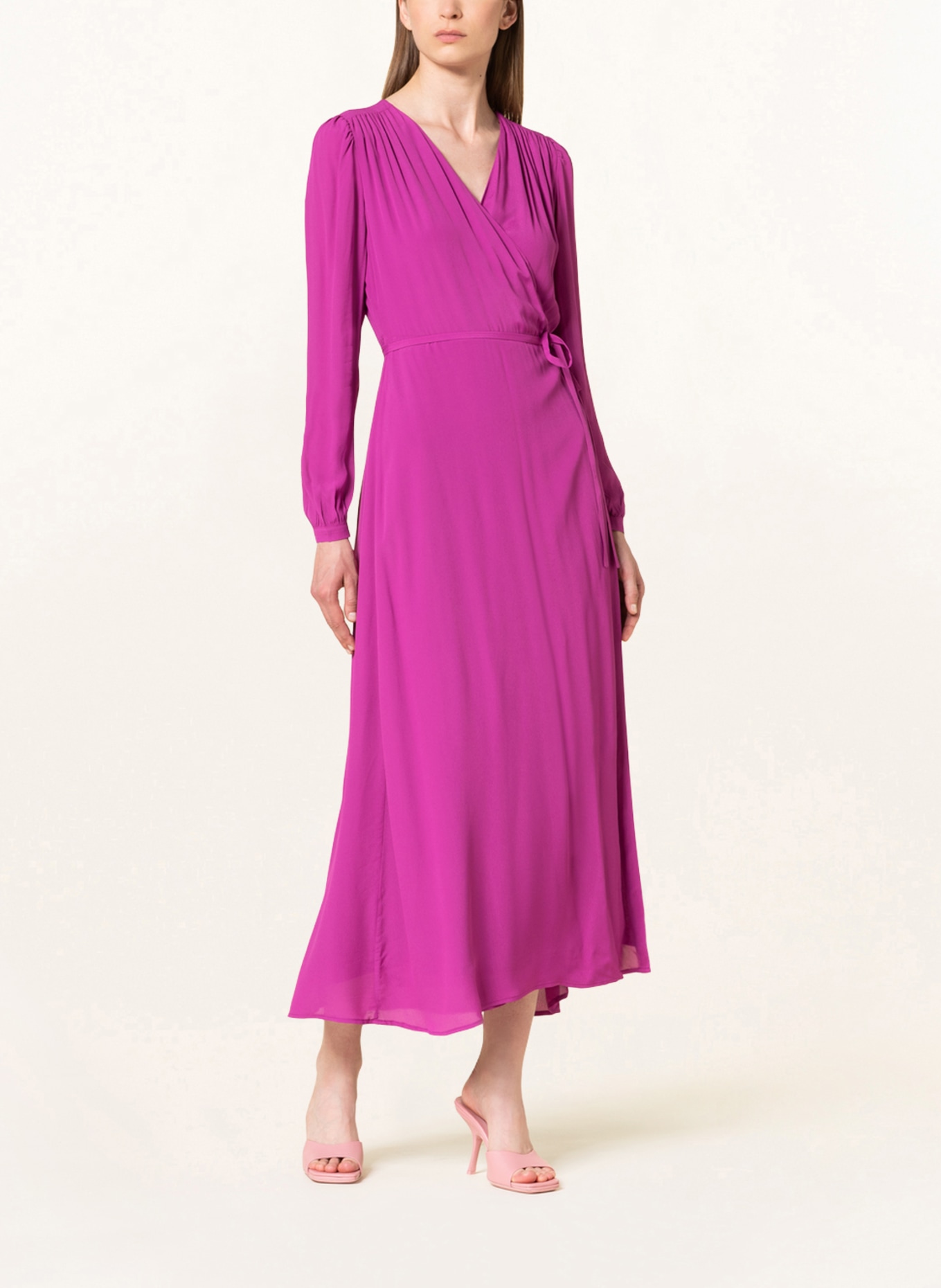 IVY OAK Wrap dress LIME, Color: FUCHSIA (Image 2)