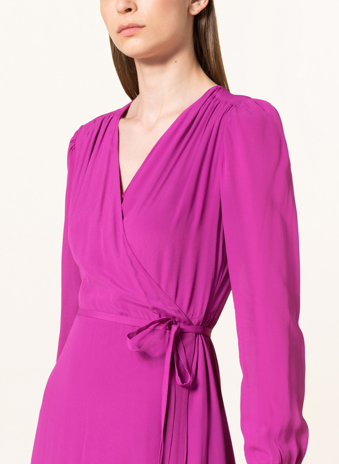 IVY OAK Wrap dress LIME, Color: FUCHSIA (Image 4)