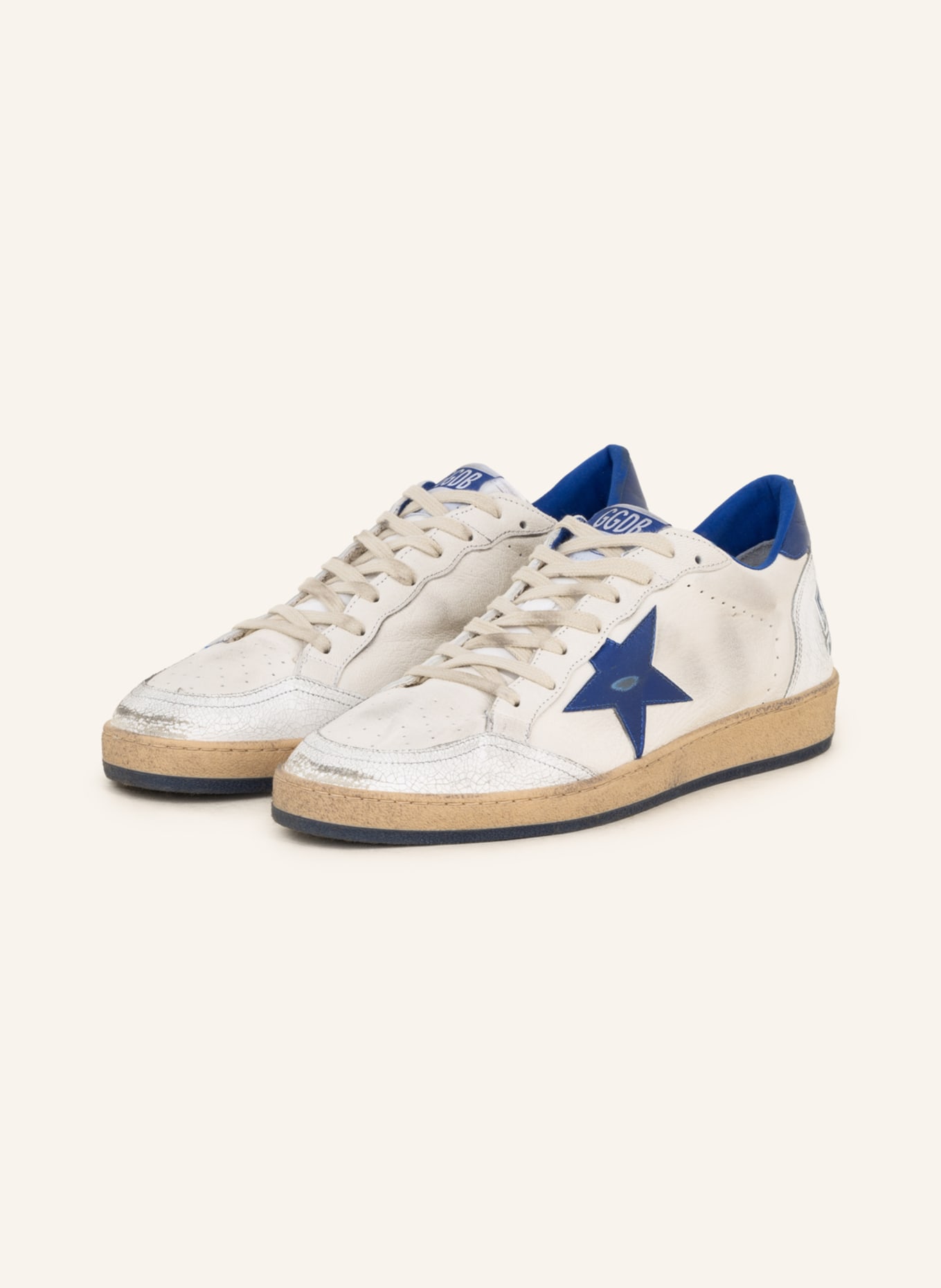 GOLDEN GOOSE Sneakers BALL STAR, Color: WHITE/ BLUE (Image 1)