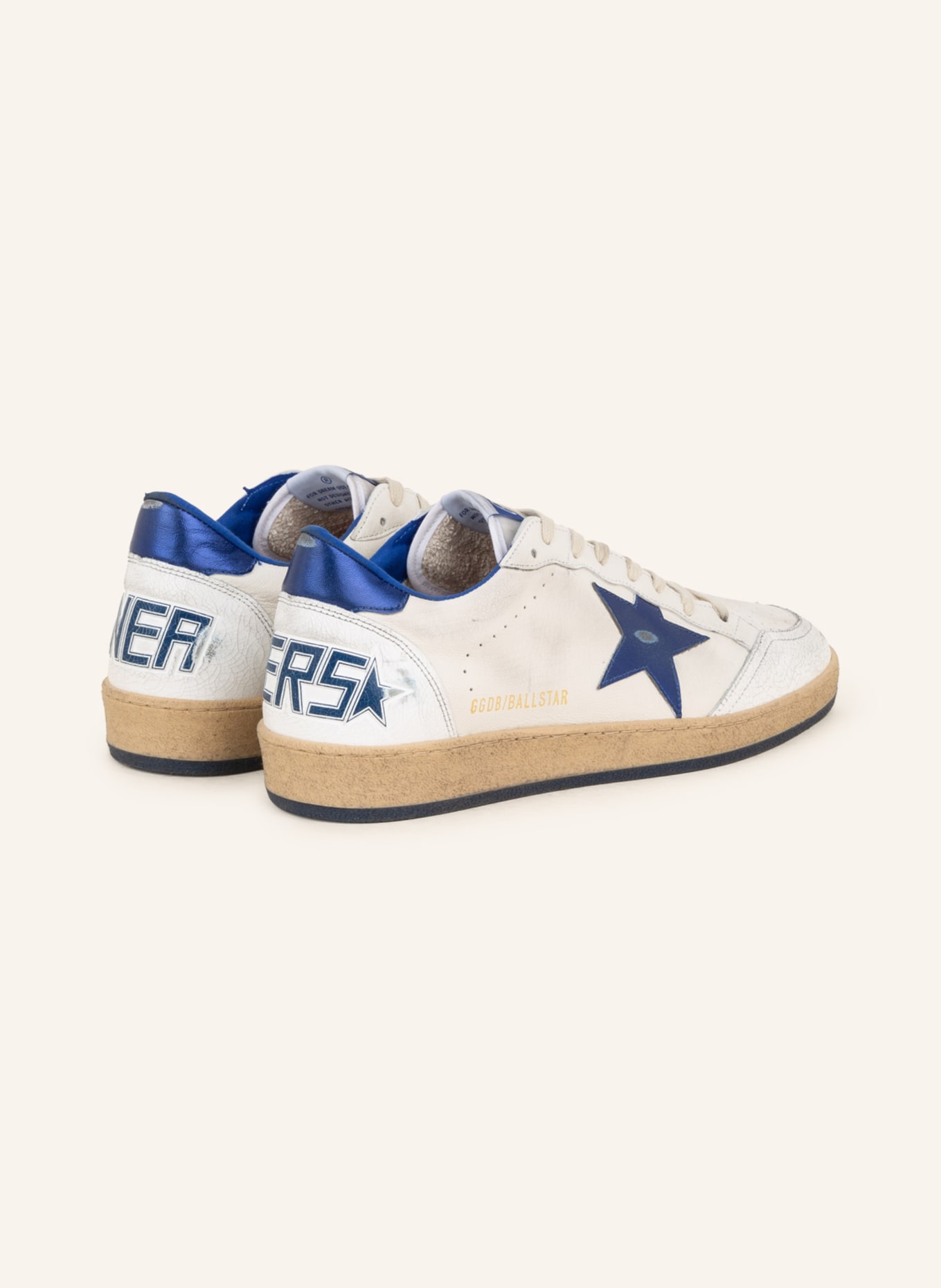 GOLDEN GOOSE Sneakers BALL STAR, Color: WHITE/ BLUE (Image 2)