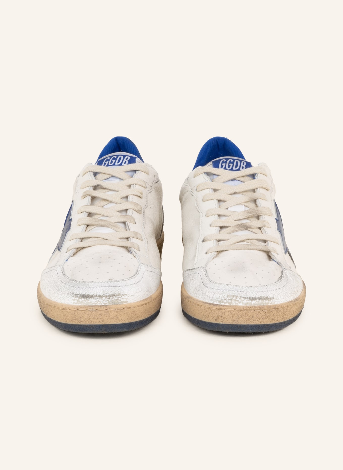 GOLDEN GOOSE Sneakers BALL STAR, Color: WHITE/ BLUE (Image 3)
