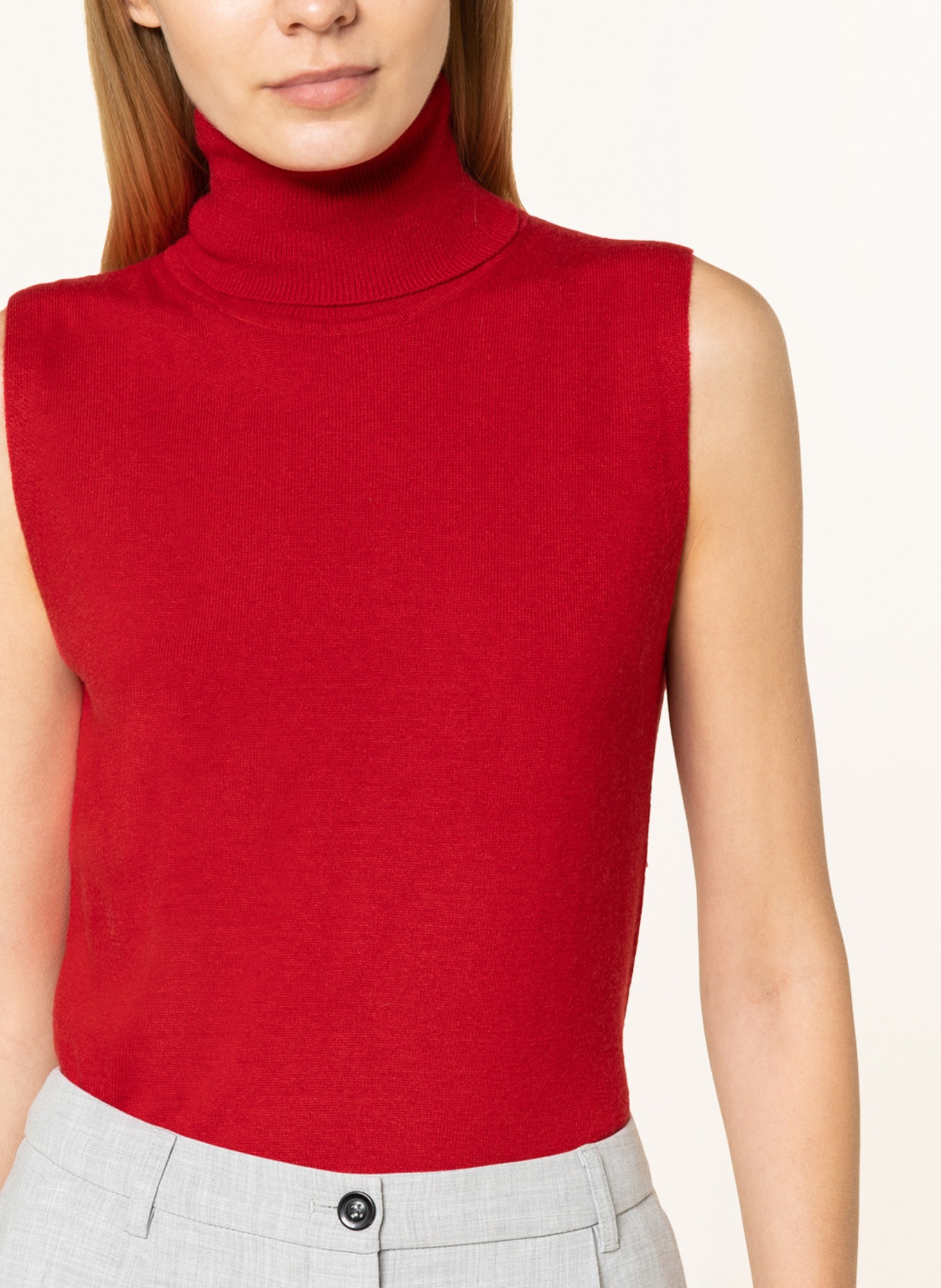 darling harbour Knit top , Color: RED (Image 4)
