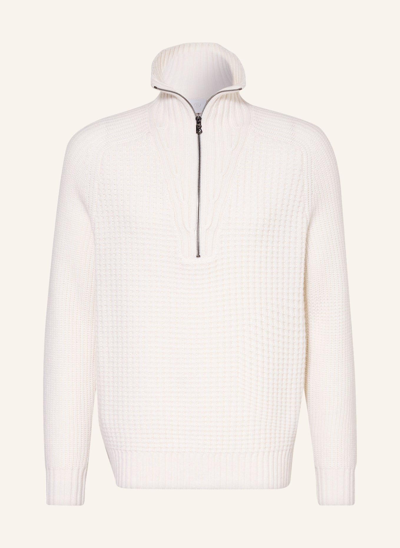 BOGNER Cashmere half-zip sweater REY, Color: ECRU (Image 1)