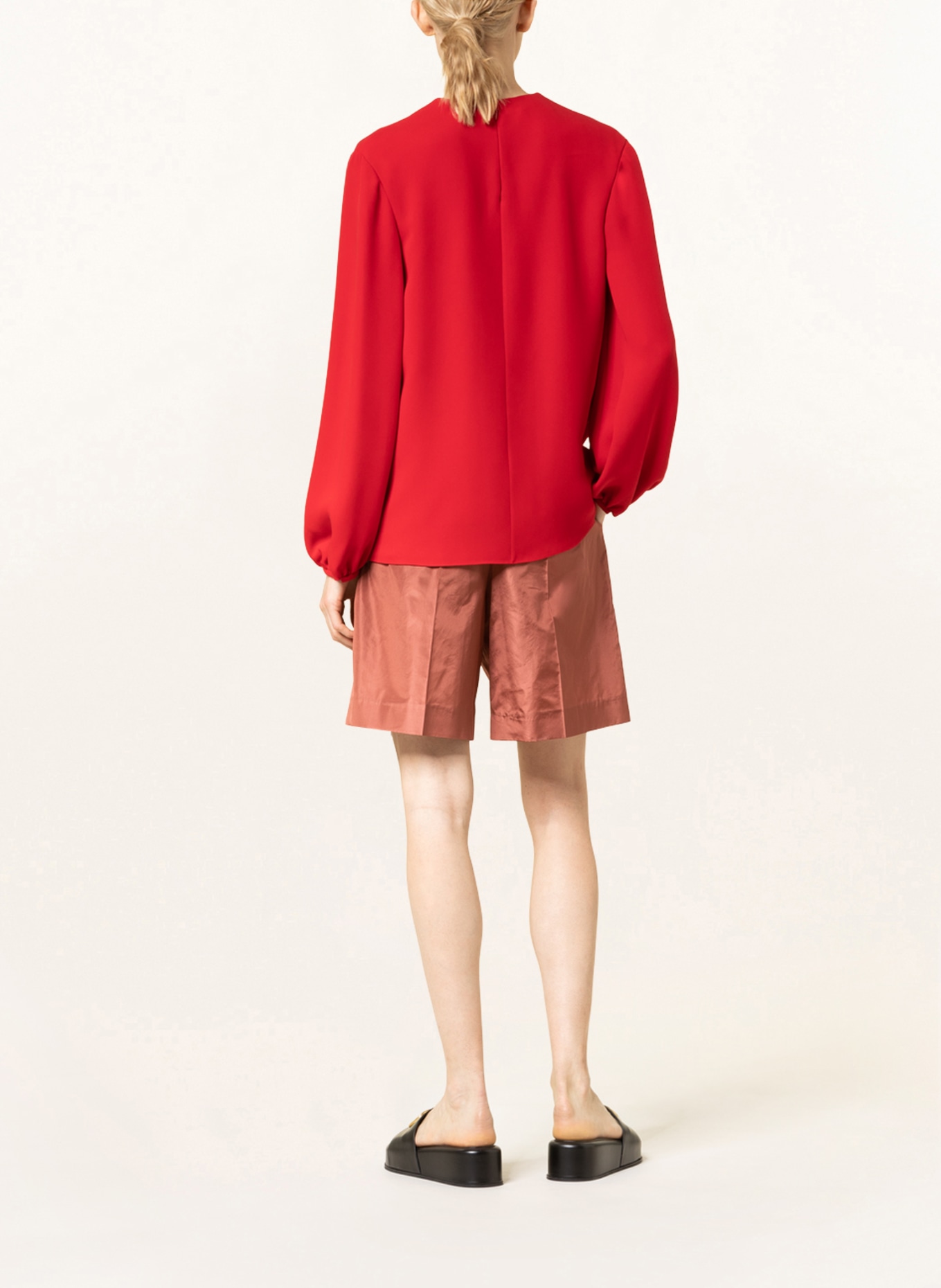 VALENTINO Shirt blouse in silk, Color: RED (Image 3)