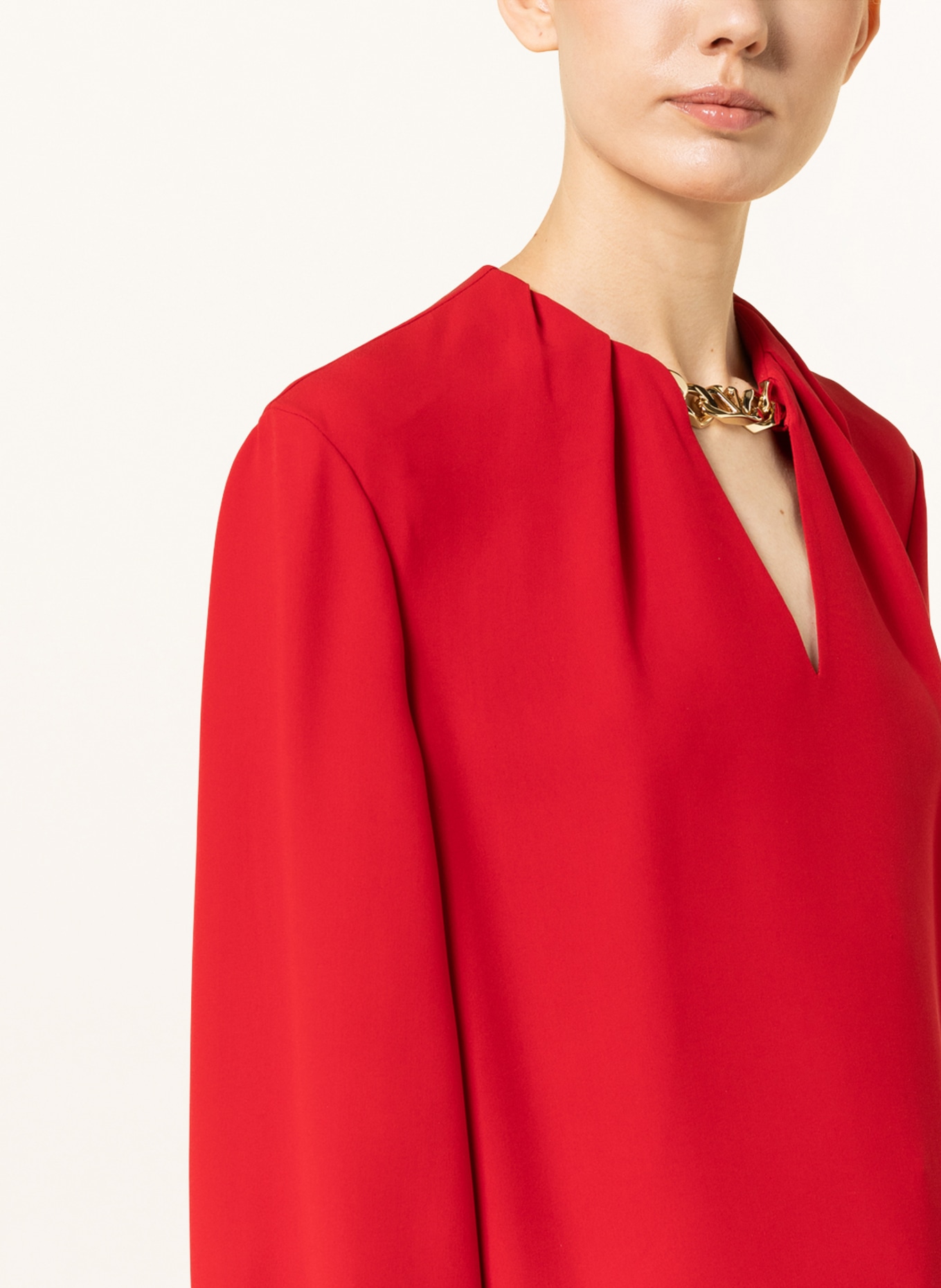 VALENTINO Shirt blouse in silk, Color: RED (Image 4)