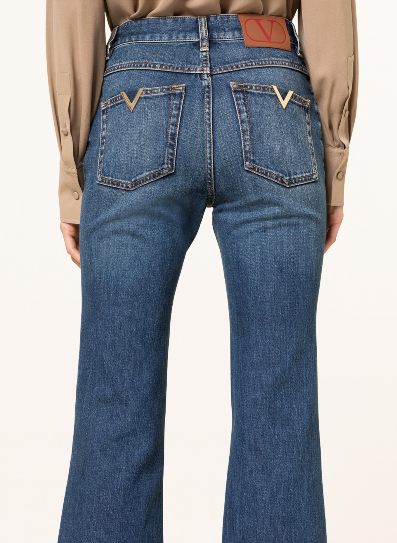 VALENTINO Flared jeans , Color: 558 MEDIUM BLUE DENIM (Image 5)