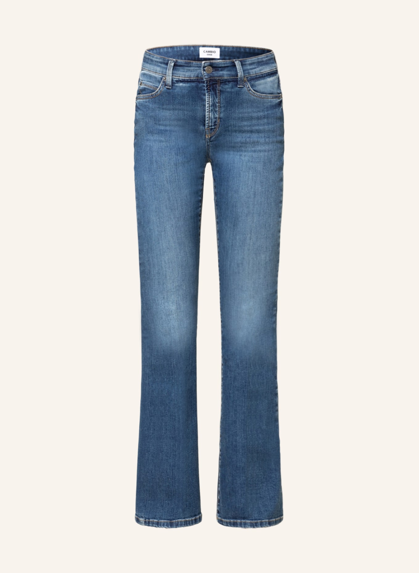CAMBIO Flared Jeans PARIS, Farbe: 5102 medium contrast splinted (Bild 1)