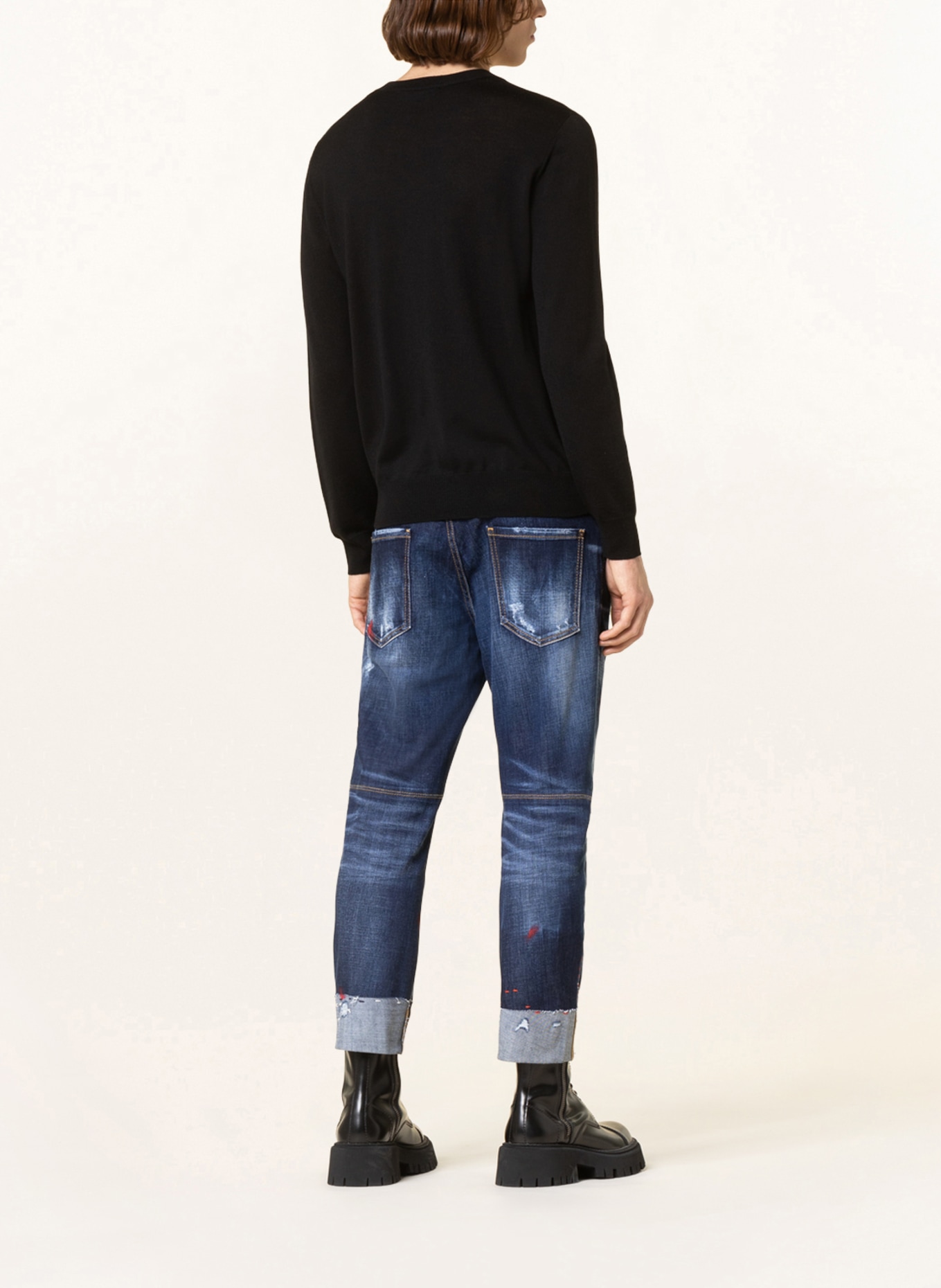 DSQUARED2 Sweater, Color: BLACK/ WHITE (Image 3)