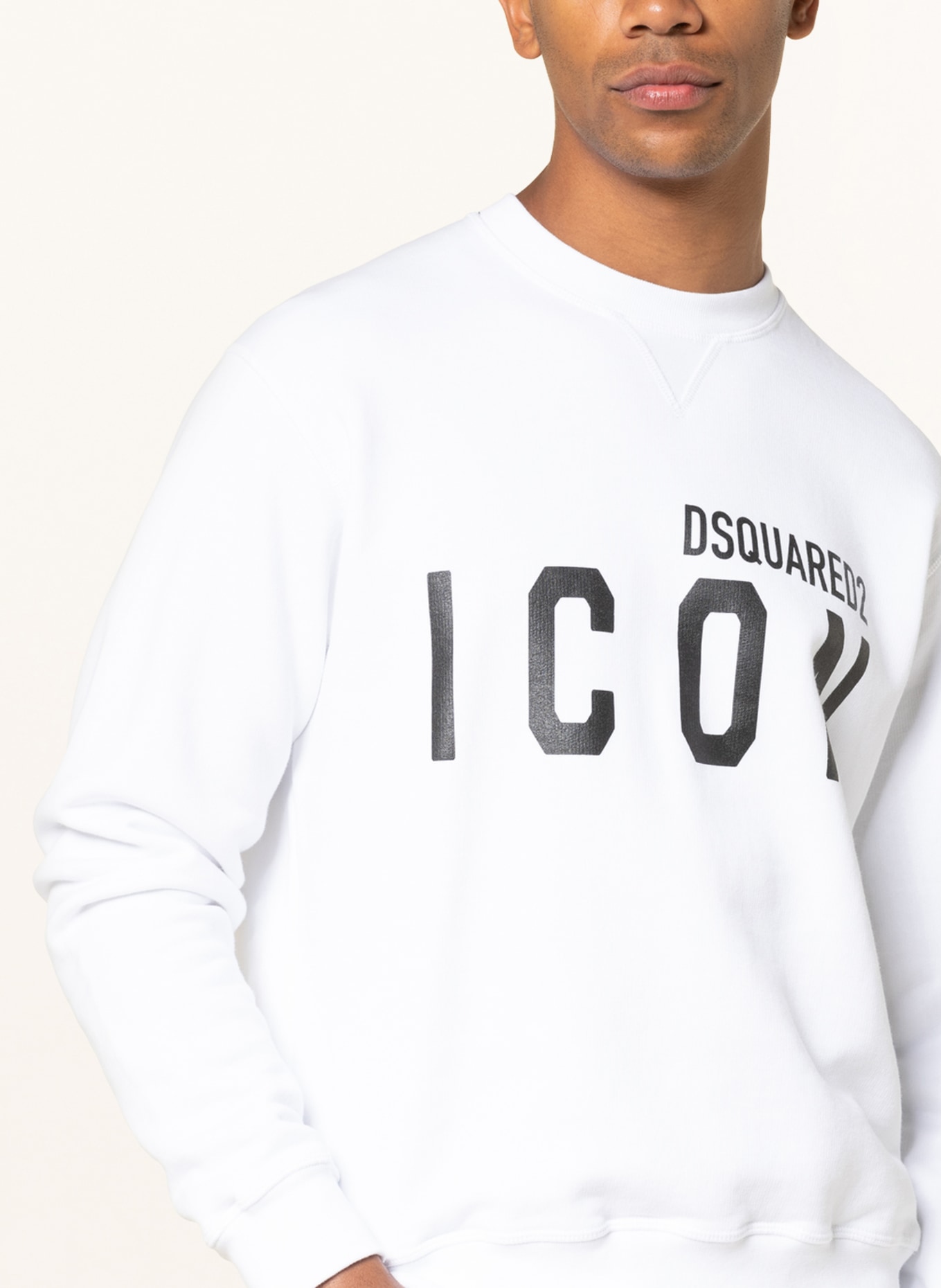 DSQUARED2 Sweatshirt ICON, Color: WHITE/ BLACK (Image 4)