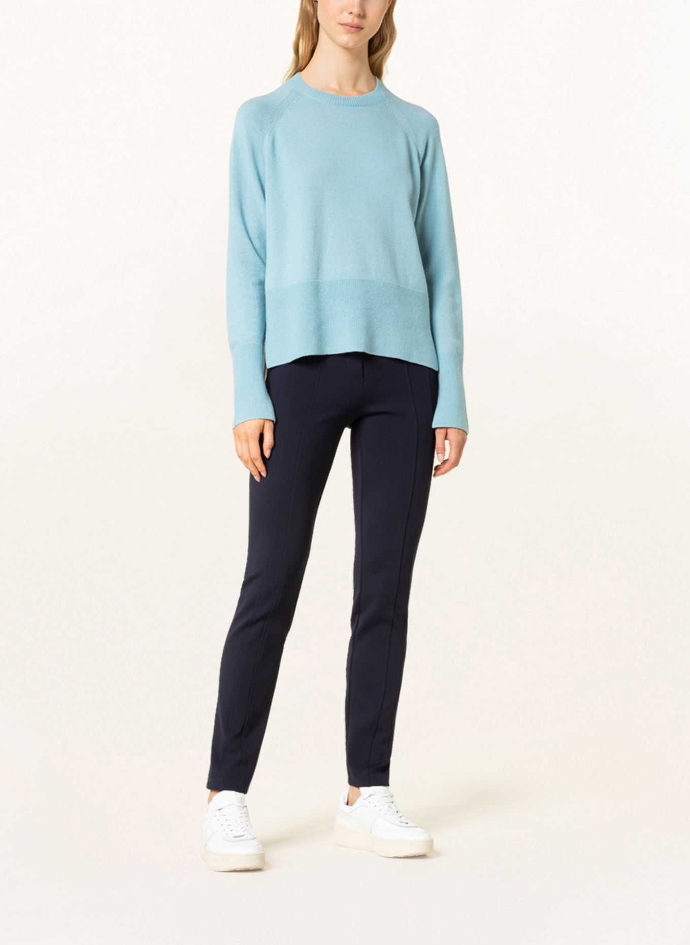 RIANI Pullover mit Seide, Farbe: HELLBLAU (Bild 2)