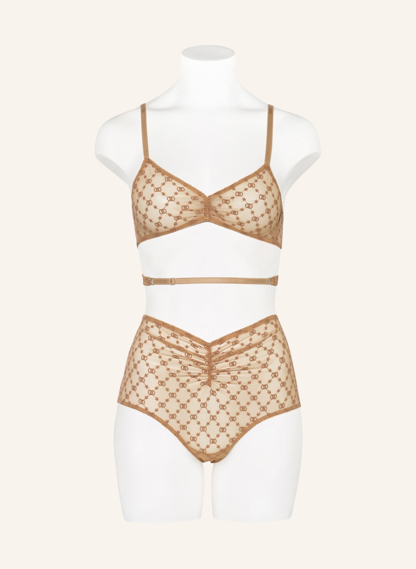 GUCCI Set: Triangle bra and panties with gift box, Color: NUDE (Image 2)