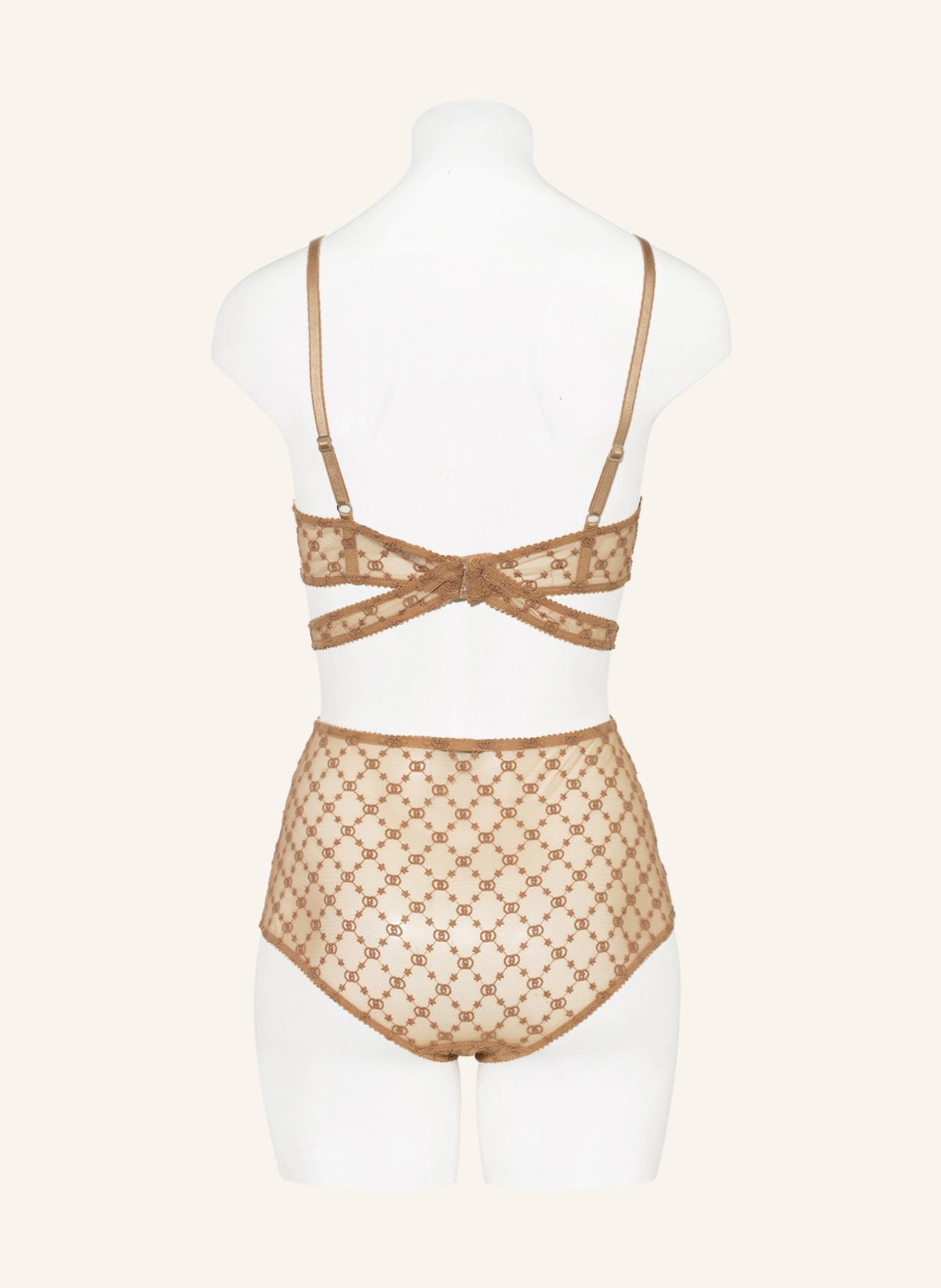 GUCCI Set: Triangle bra and panties with gift box, Color: NUDE (Image 3)