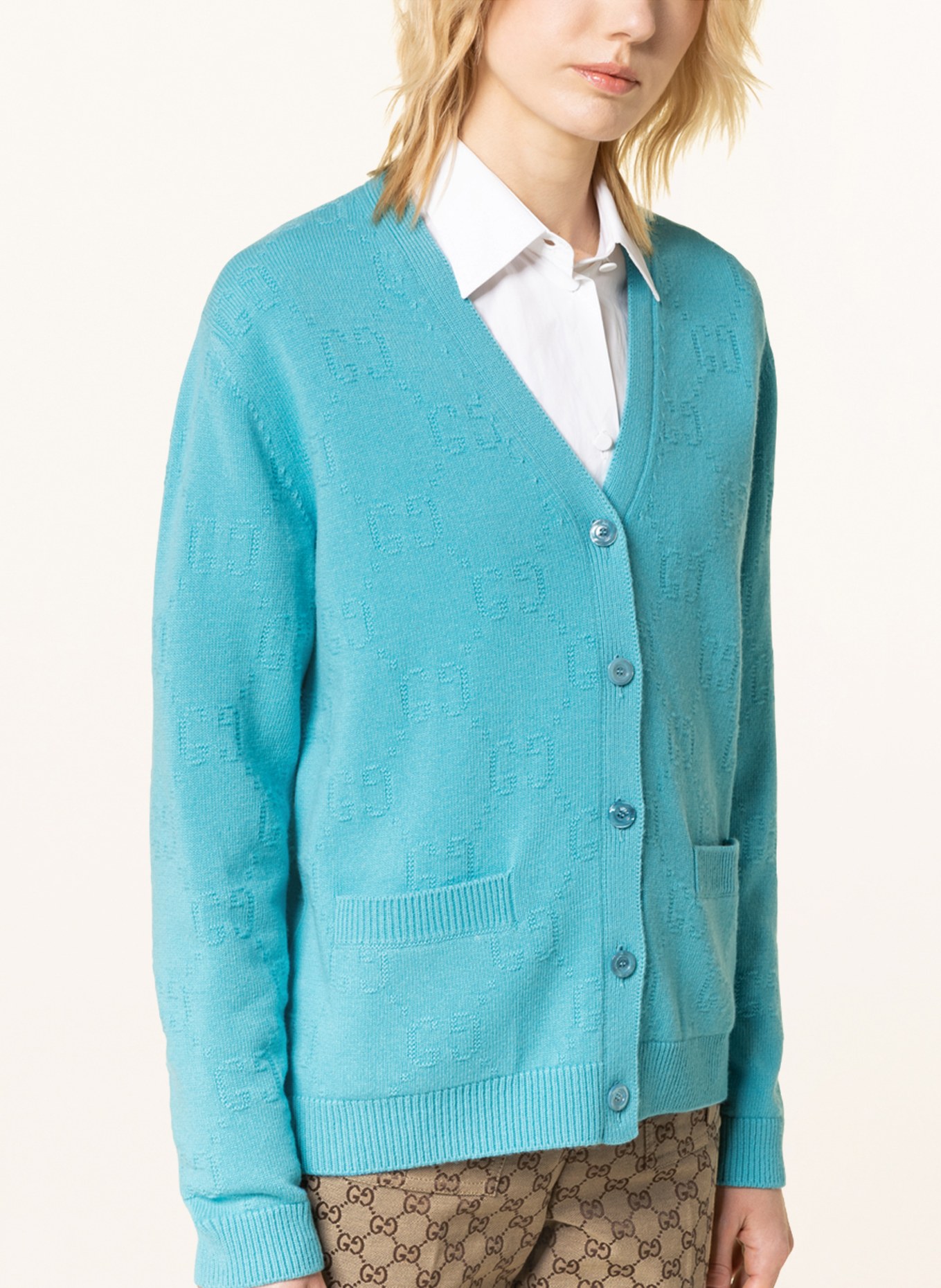 Turquoise sales blue cardigan