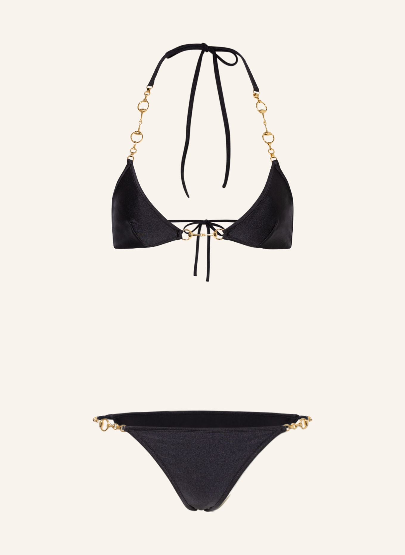 GUCCI Triangle bikini, Color: BLACK (Image 1)