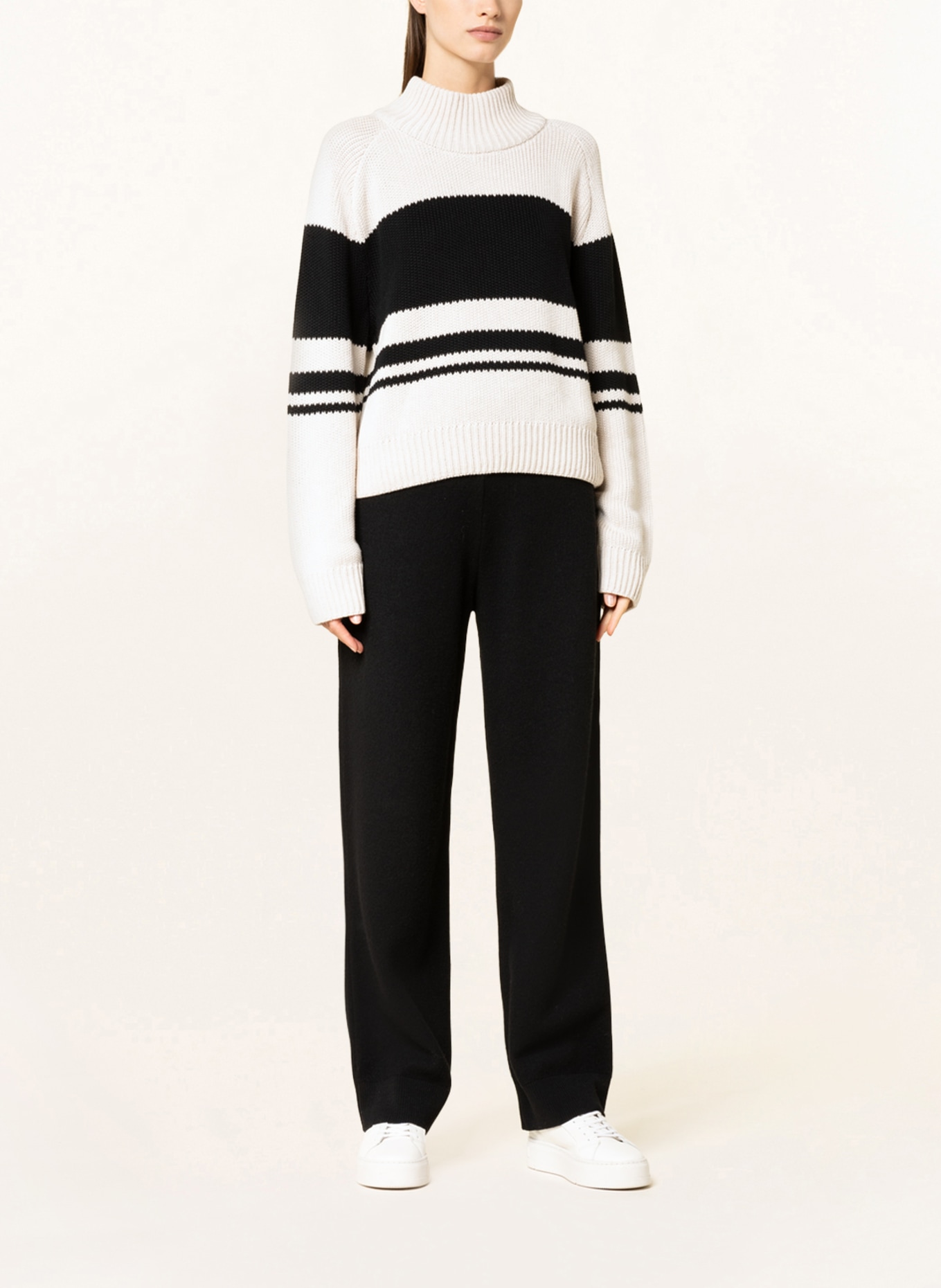 LANIUS Sweater , Color: WHITE/ BLACK (Image 2)