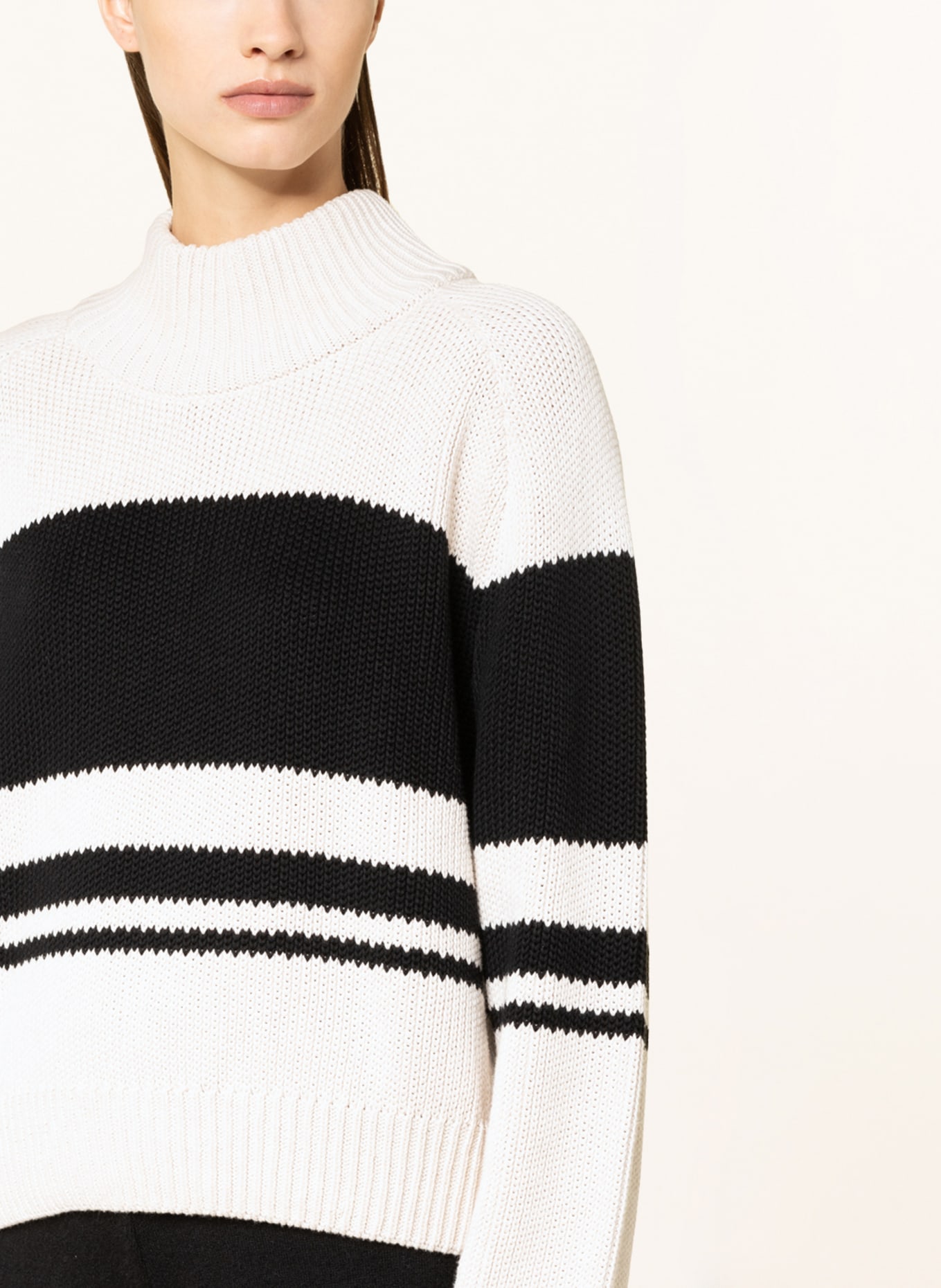 LANIUS Sweater , Color: WHITE/ BLACK (Image 4)