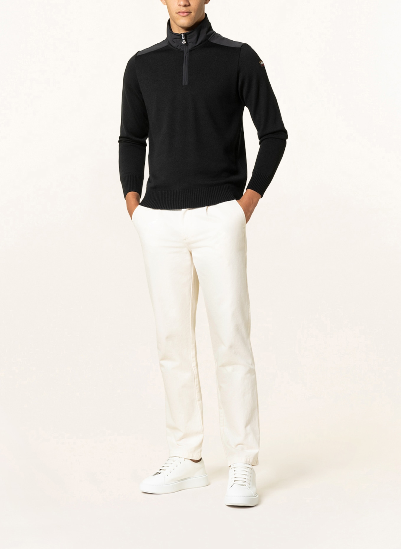 PAUL & SHARK Half-zip sweater, Color: BLACK (Image 2)