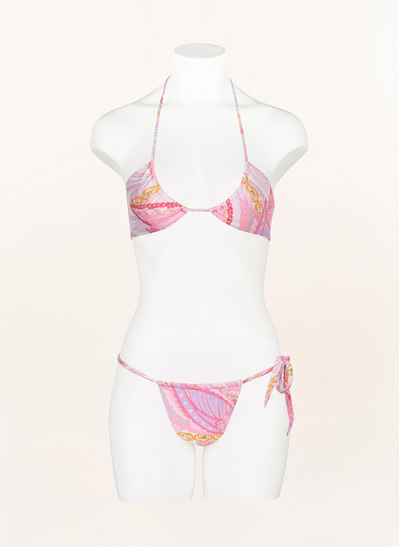 JANTHEE Berlin Brazilian bikini bottoms , Color: PINK/ LIGHT PURPLE (Image 2)
