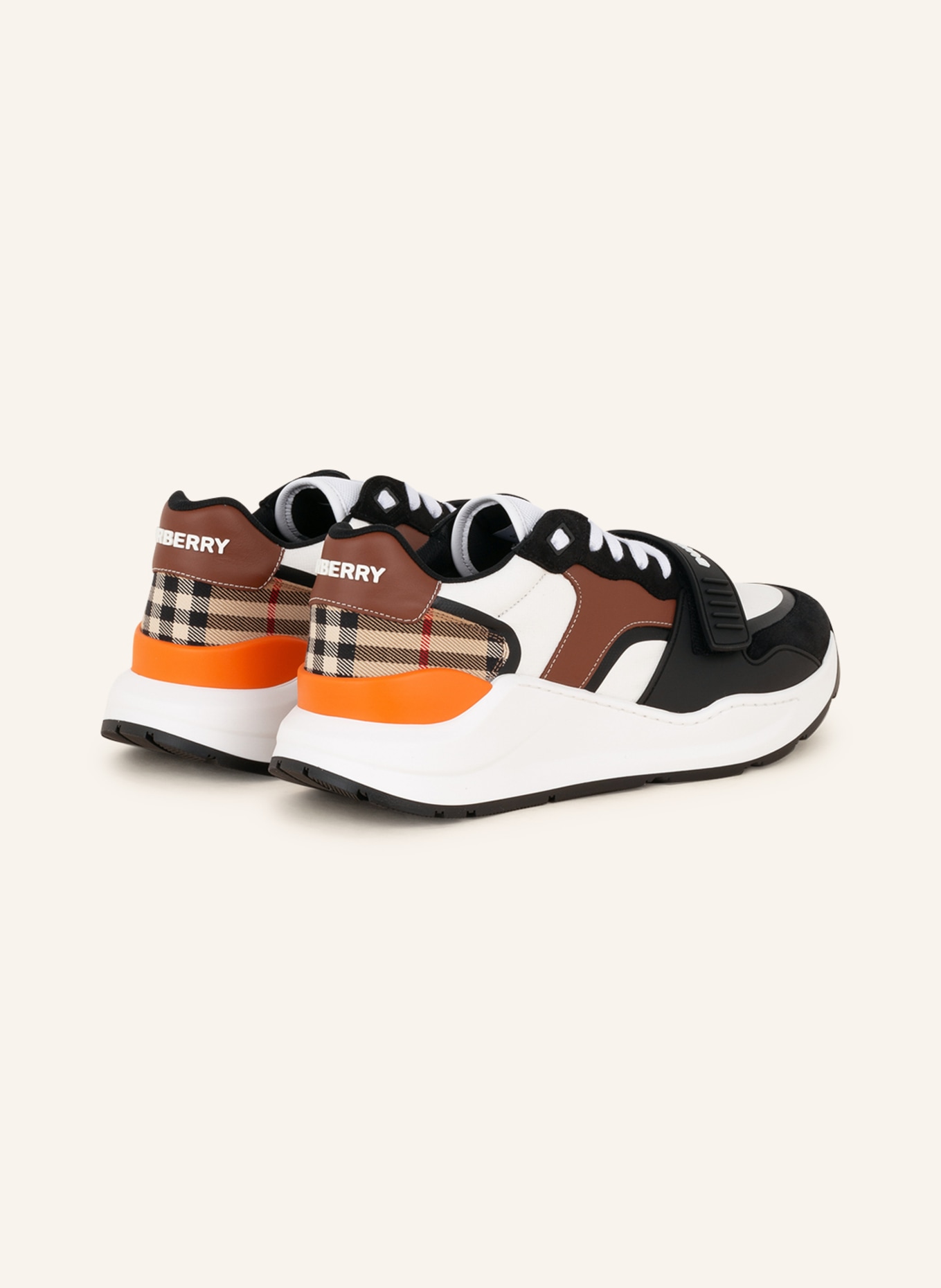 BURBERRY Sneakers RAMSEY, Color: BLACK/ BROWN/ WHITE (Image 2)