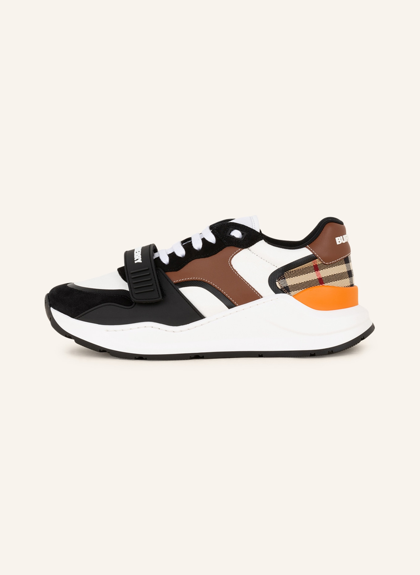 BURBERRY Sneakers RAMSEY, Color: BLACK/ BROWN/ WHITE (Image 4)