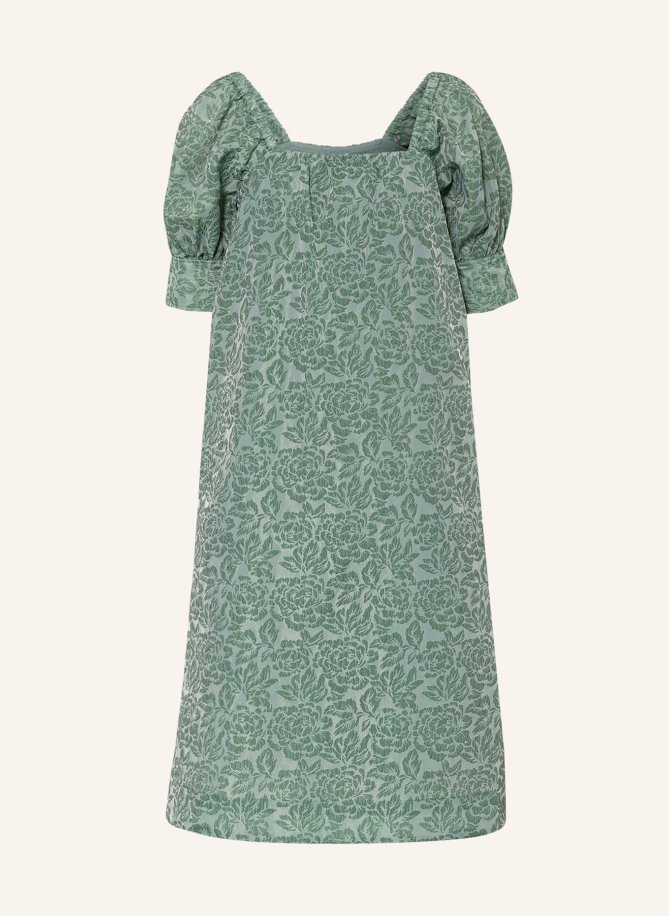 GANNI Dress, Color: GREEN/ DARK GREEN (Image 1)