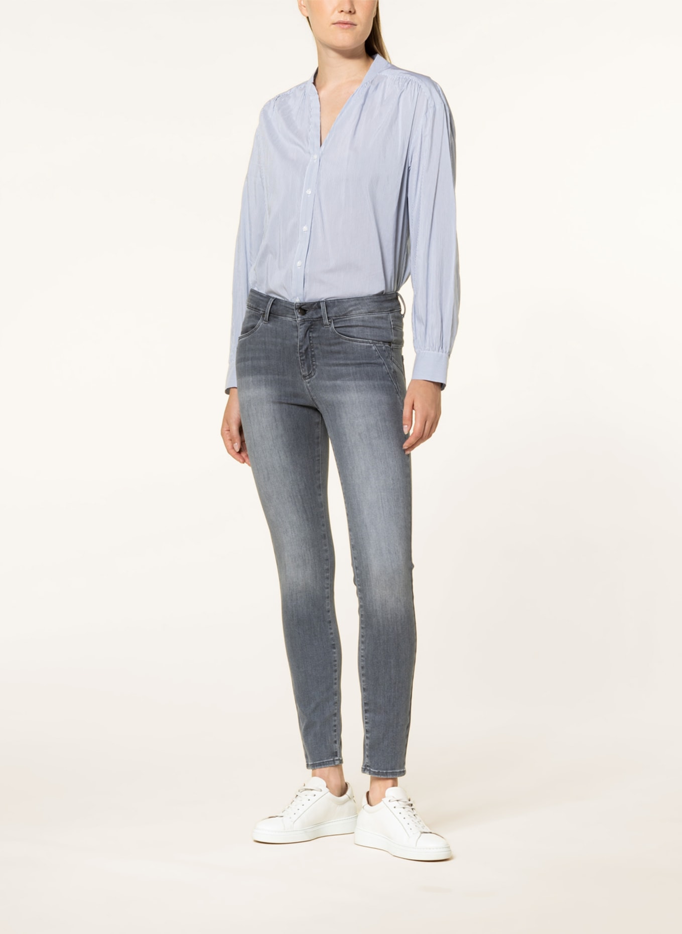 BRAX Skinny džíny ANA s push-up efektem: 06 USED GREY