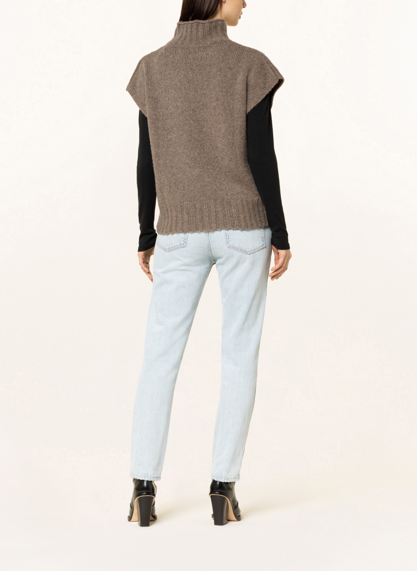 MRS & HUGS Sweater vest, Color: BEIGE (Image 3)