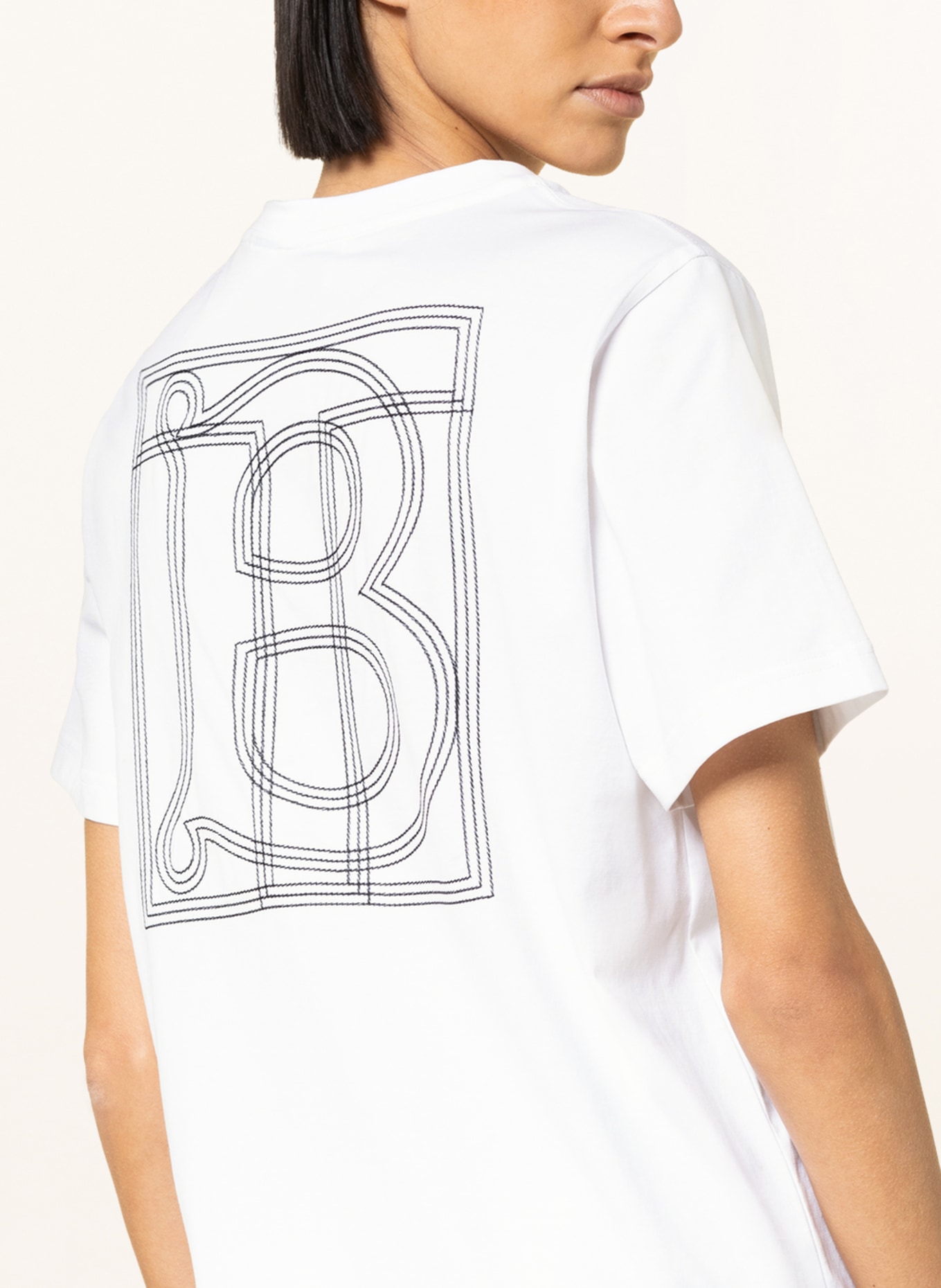 BURBERRY T-shirt CARRICK , Color: WHITE (Image 4)