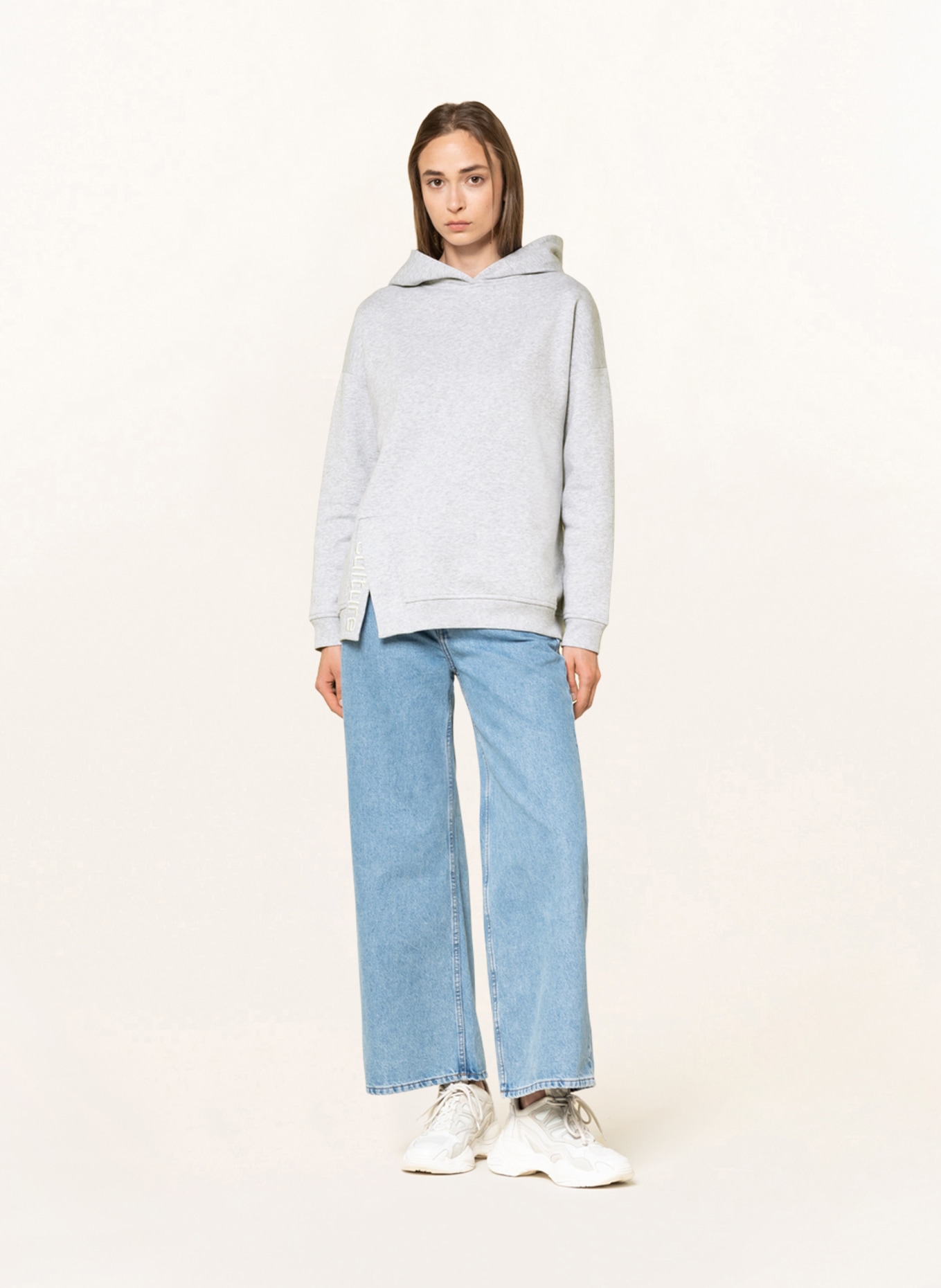 Breuninger Mitarbeiterkollektion Damen Hoodie: HELLGRAU