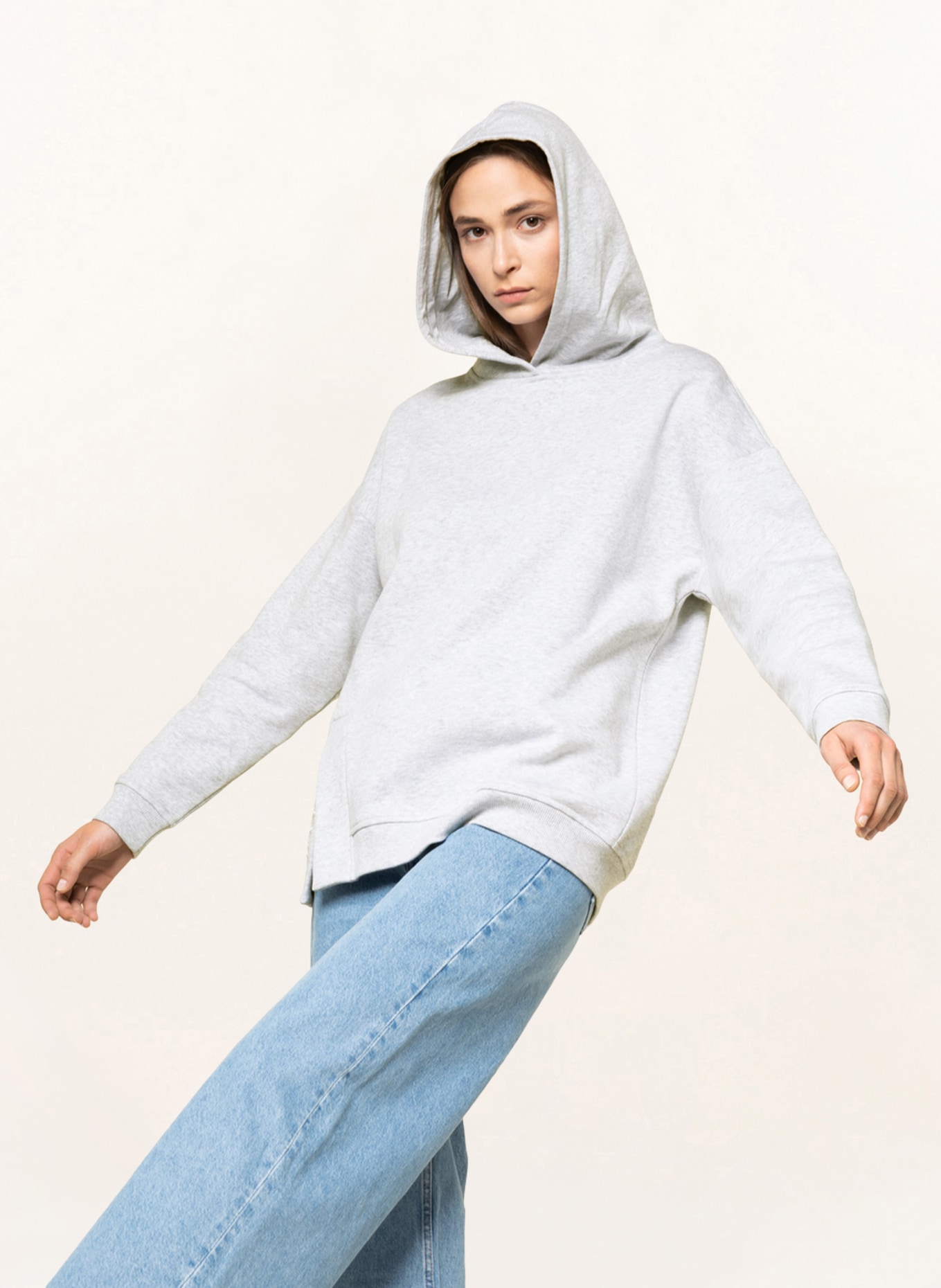 Breuninger Mitarbeiterkollektion Damen Hoodie: HELLGRAU