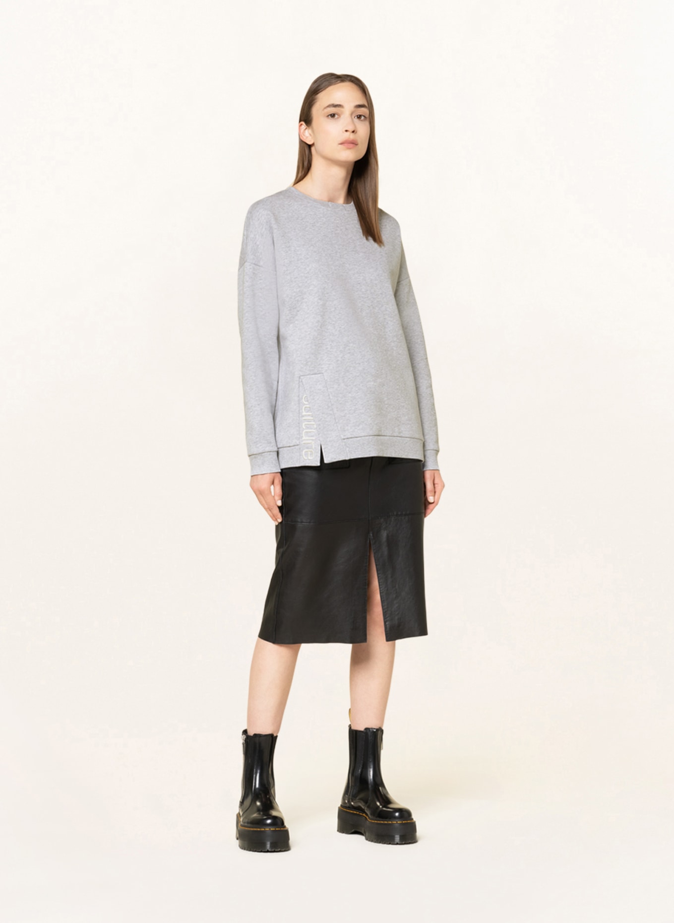 Breuninger Mitarbeiterkollektion Damen Sweatshirt: HELLGRAU