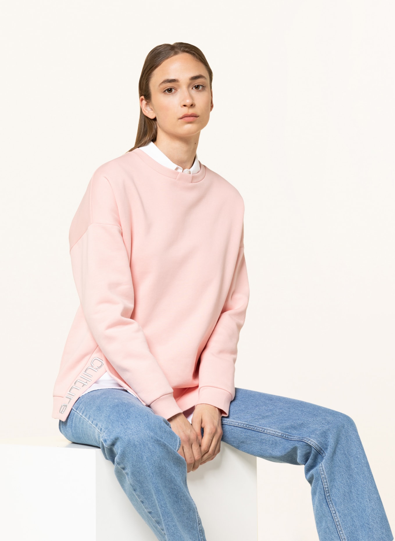 Breuninger Mitarbeiterkollektion Damen Sweatshirt: ROSÉ