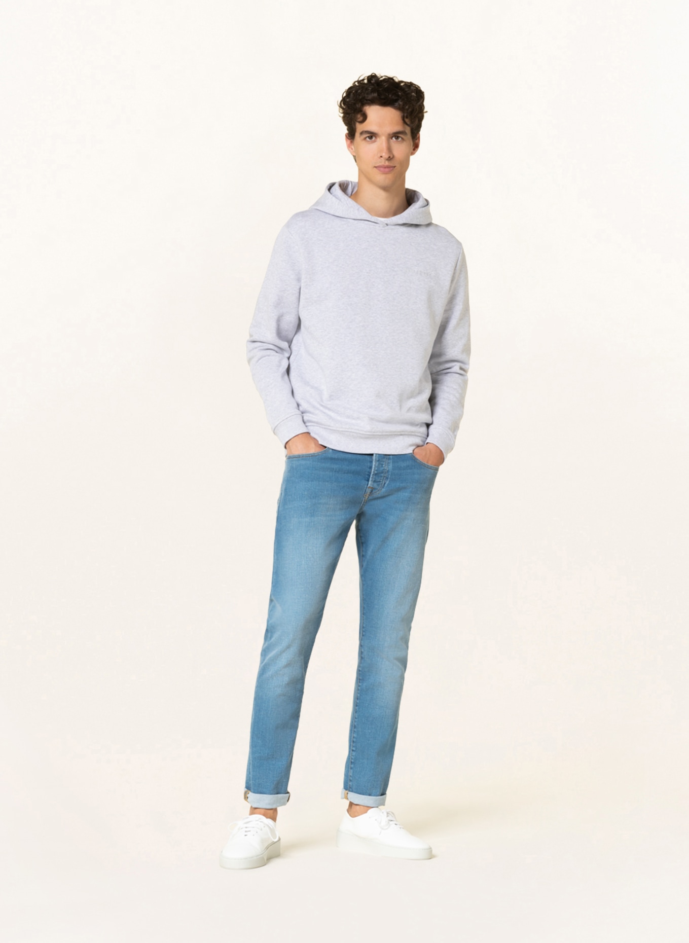 Breuninger Mitarbeiterkollektion Herren Hoodie: HELLGRAU