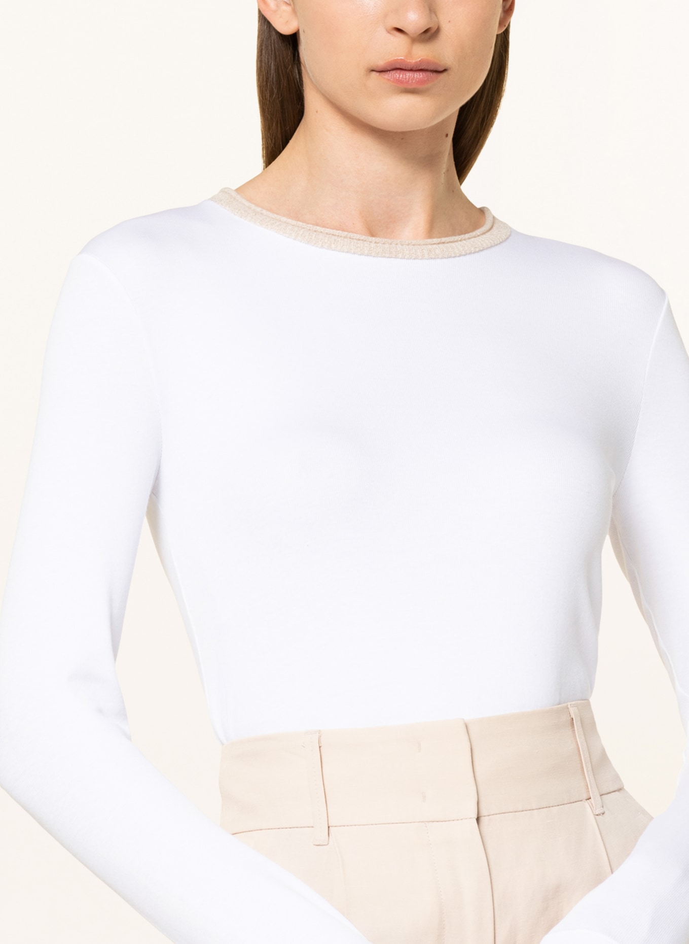 PESERICO Long sleeve shirt, Color: WHITE (Image 4)