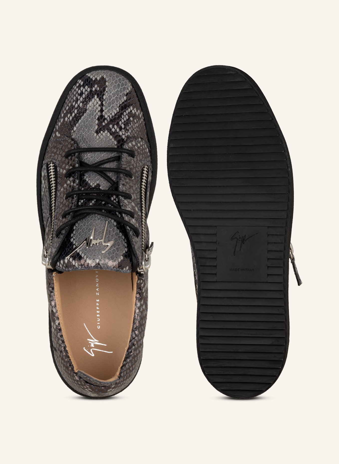 GIUSEPPE ZANOTTI DESIGN Sneakers MAY 2, Color: GRAY/ DARK GRAY (Image 5)