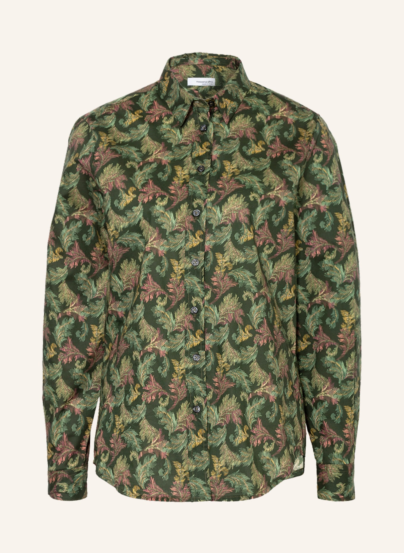 rossana diva Shirt blouse, Color: DARK GREEN/ OLIVE/ FUCHSIA (Image 1)