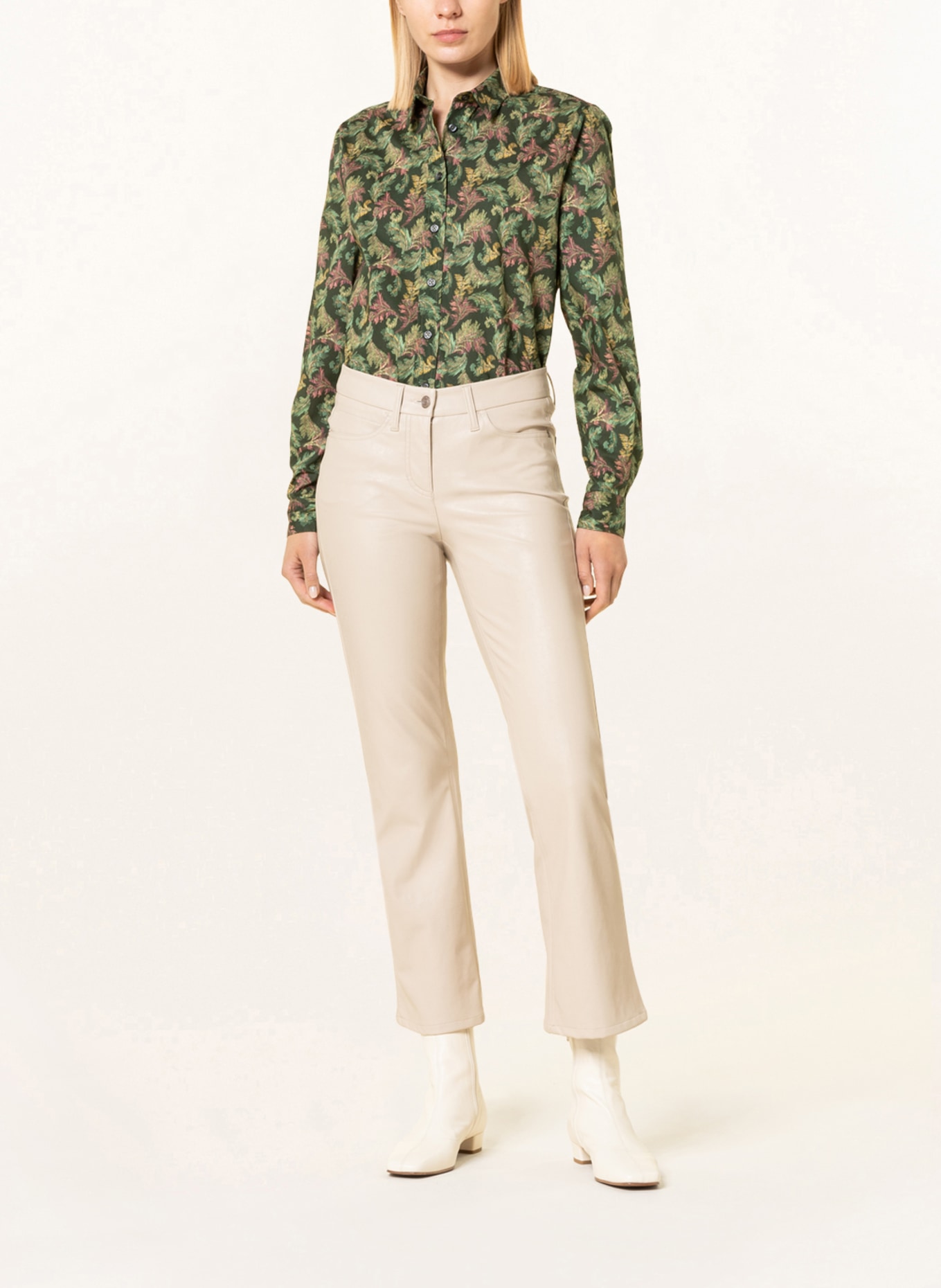 rossana diva Shirt blouse, Color: DARK GREEN/ OLIVE/ FUCHSIA (Image 2)