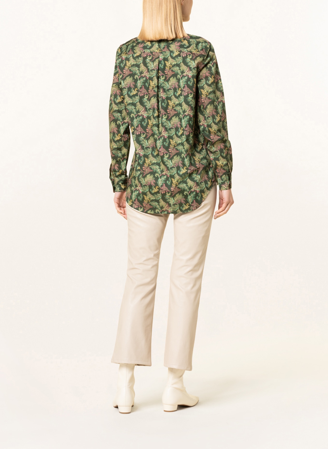 rossana diva Shirt blouse, Color: DARK GREEN/ OLIVE/ FUCHSIA (Image 3)