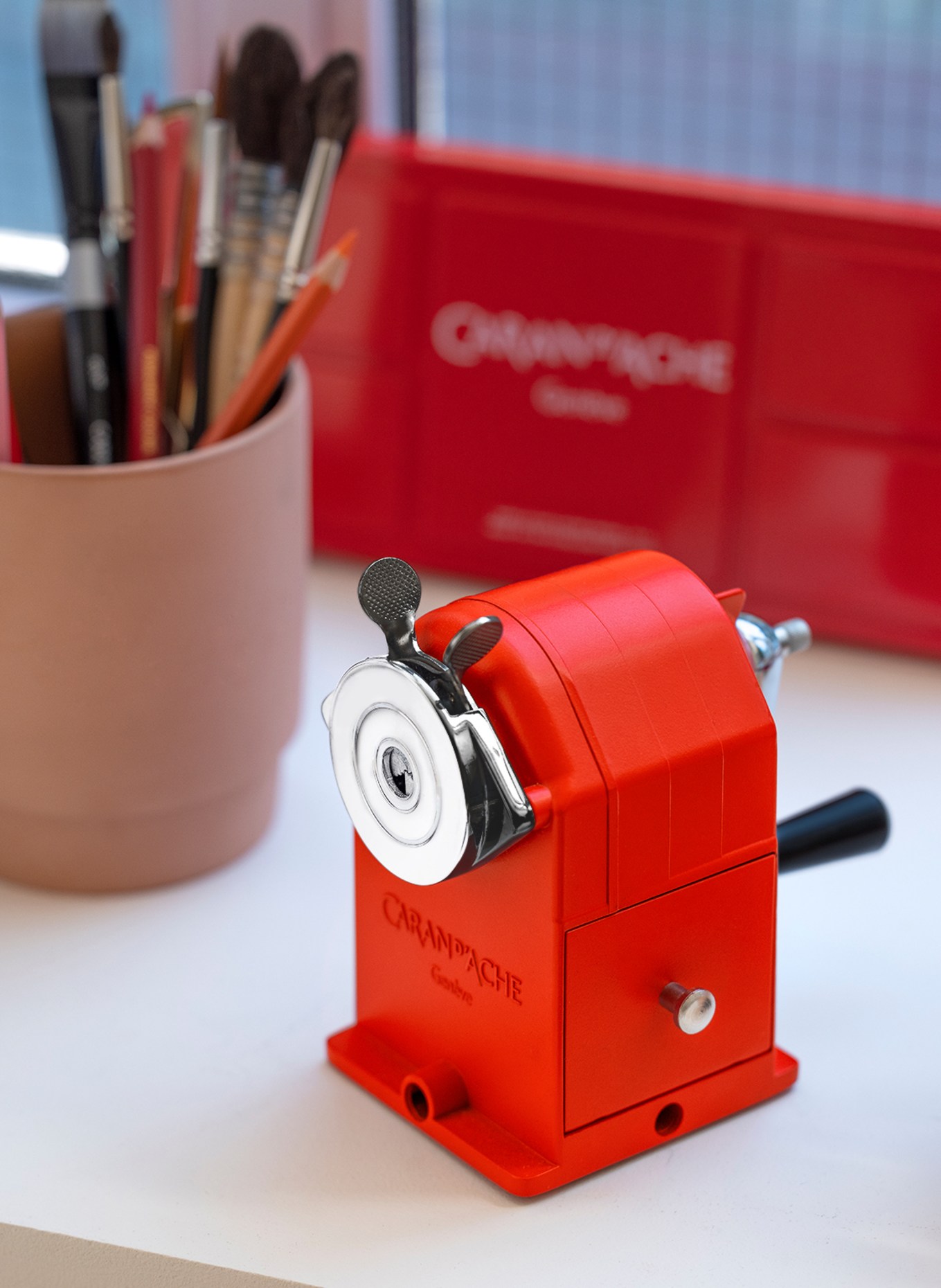 CARAN d'ACHE Electrical sharpener, Color: RED (Image 3)