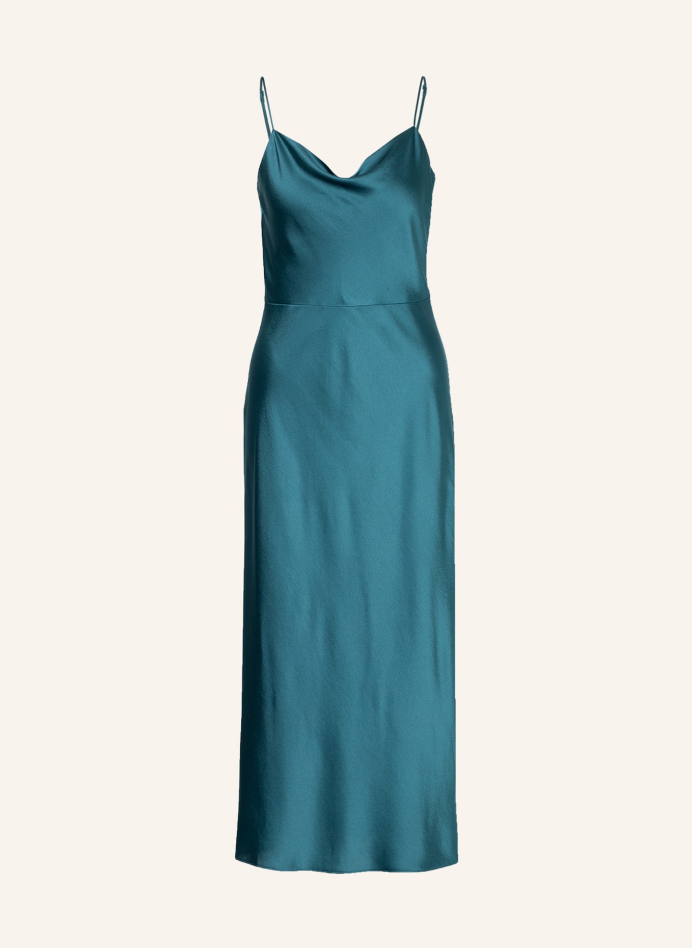 VINCE Saténové šaty , Barva: PETROLEJOVÁ (Obrázek 1)