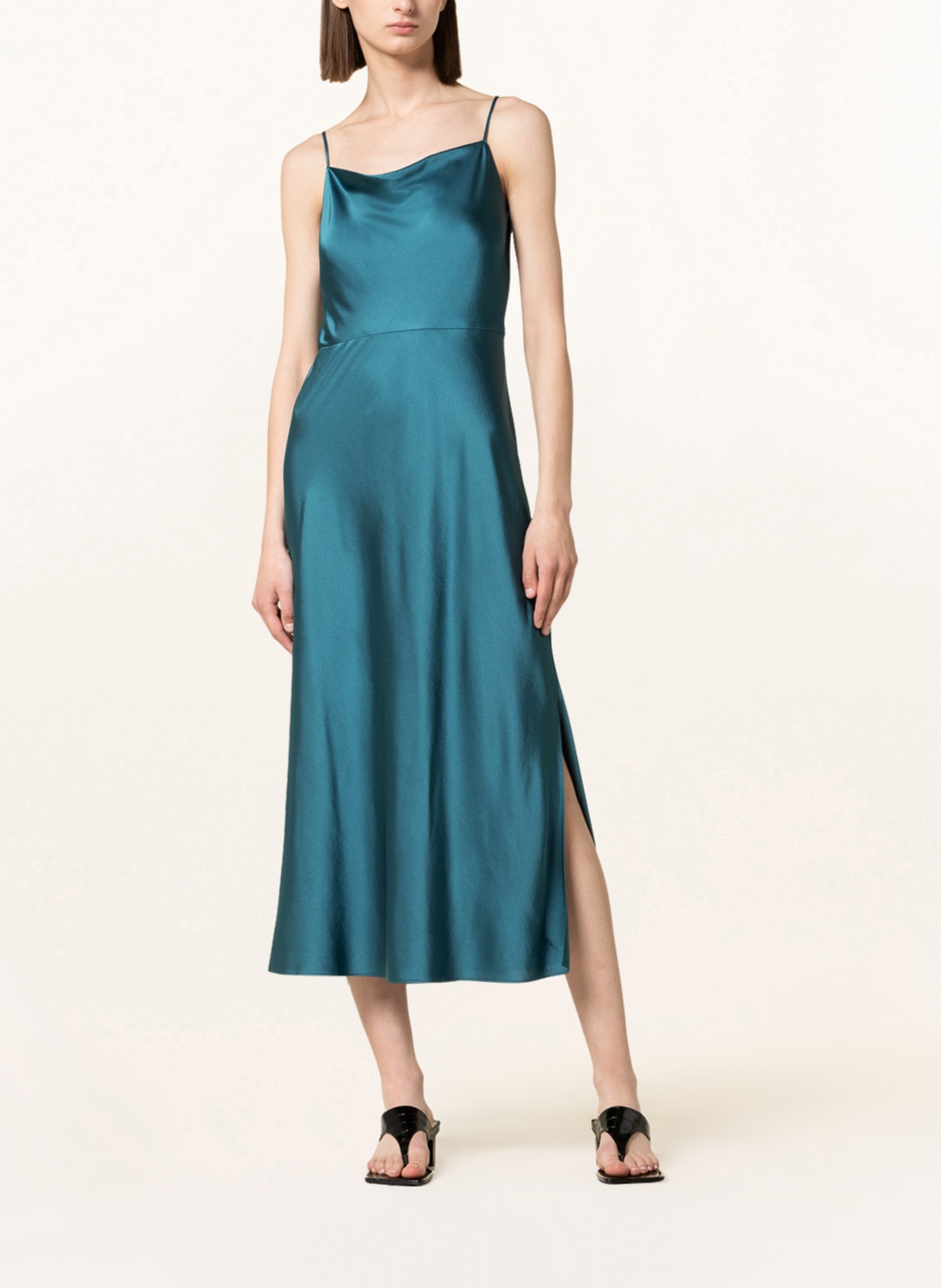 VINCE Satin dress , Color: TEAL (Image 2)