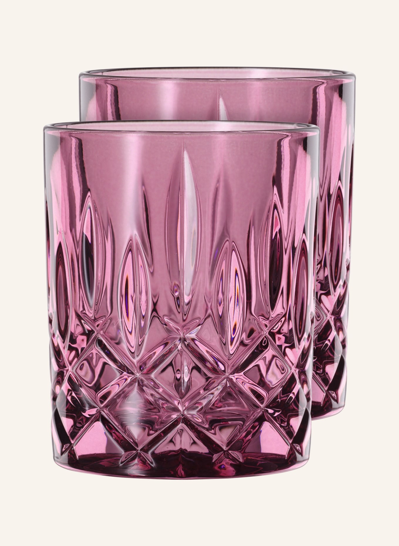 Nachtmann 2er-Set Whiskygläser NOBLESSE, Farbe: FUCHSIA (Bild 1)