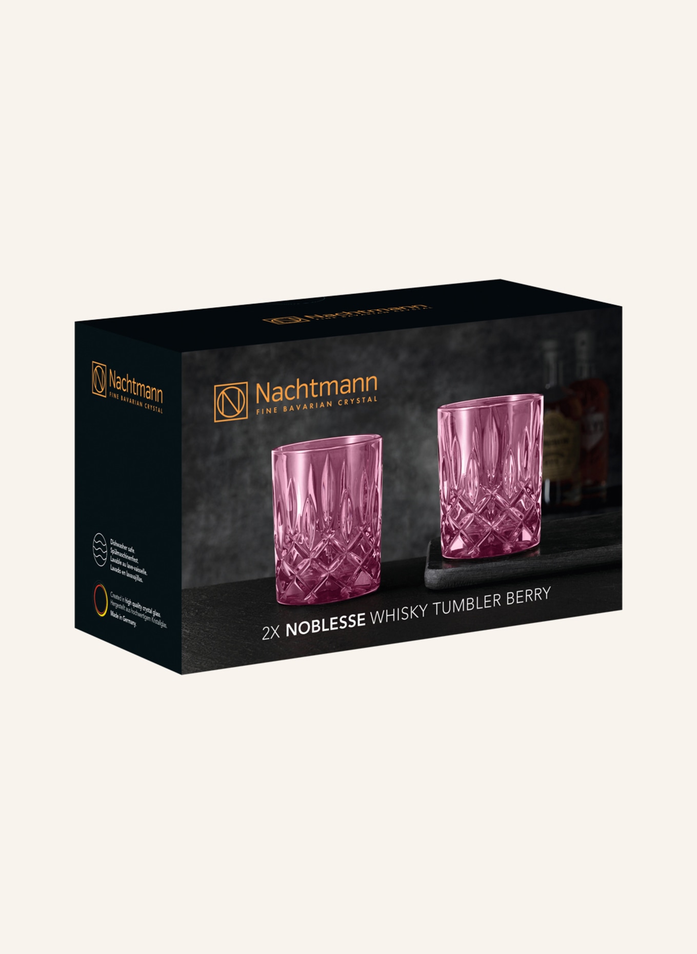 Nachtmann 2er-Set Whiskygläser NOBLESSE, Farbe: FUCHSIA (Bild 3)