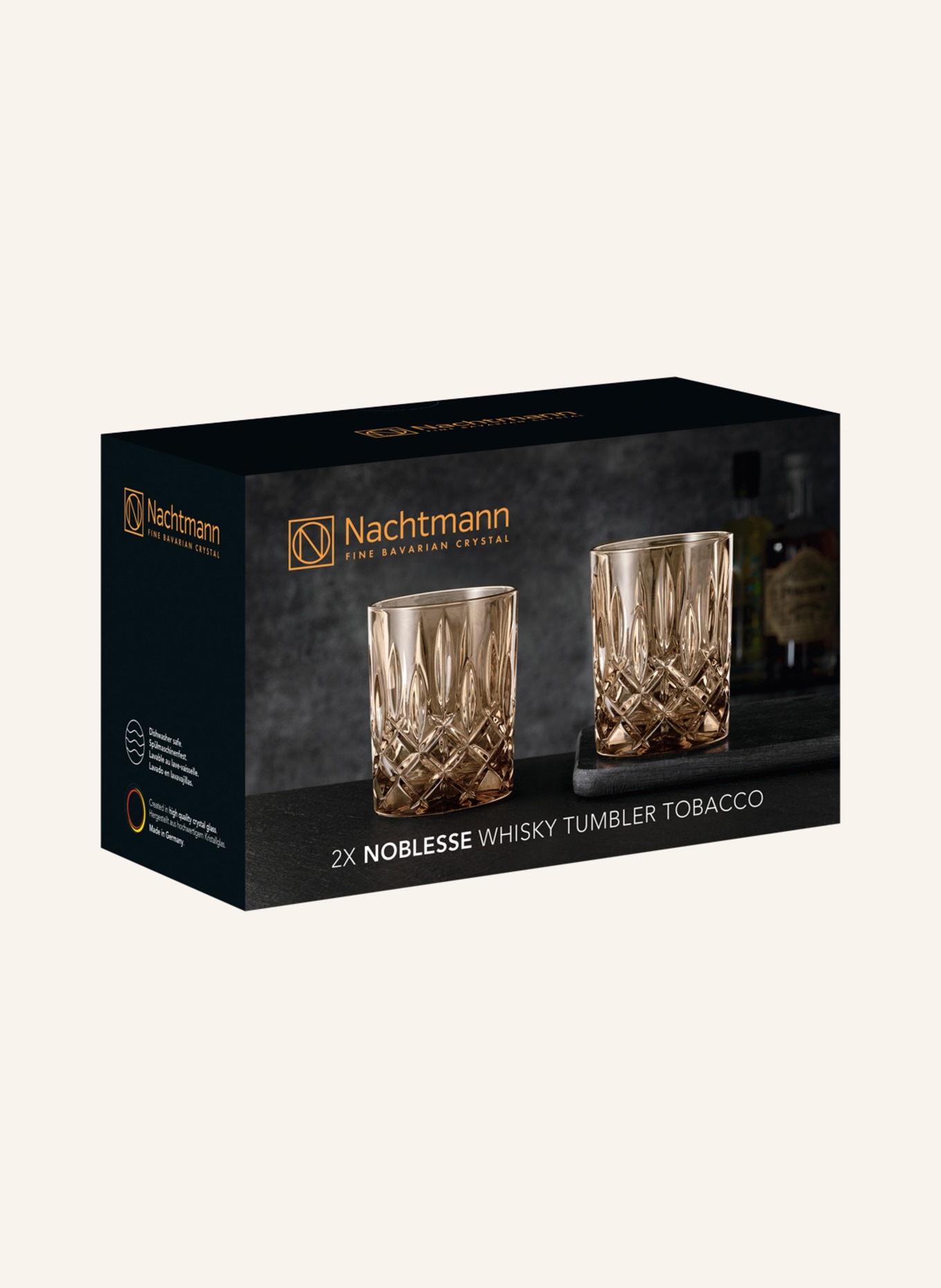 Nachtmann 2er-Set Whiskygläser NOBLESSE: DUNKELORANGE