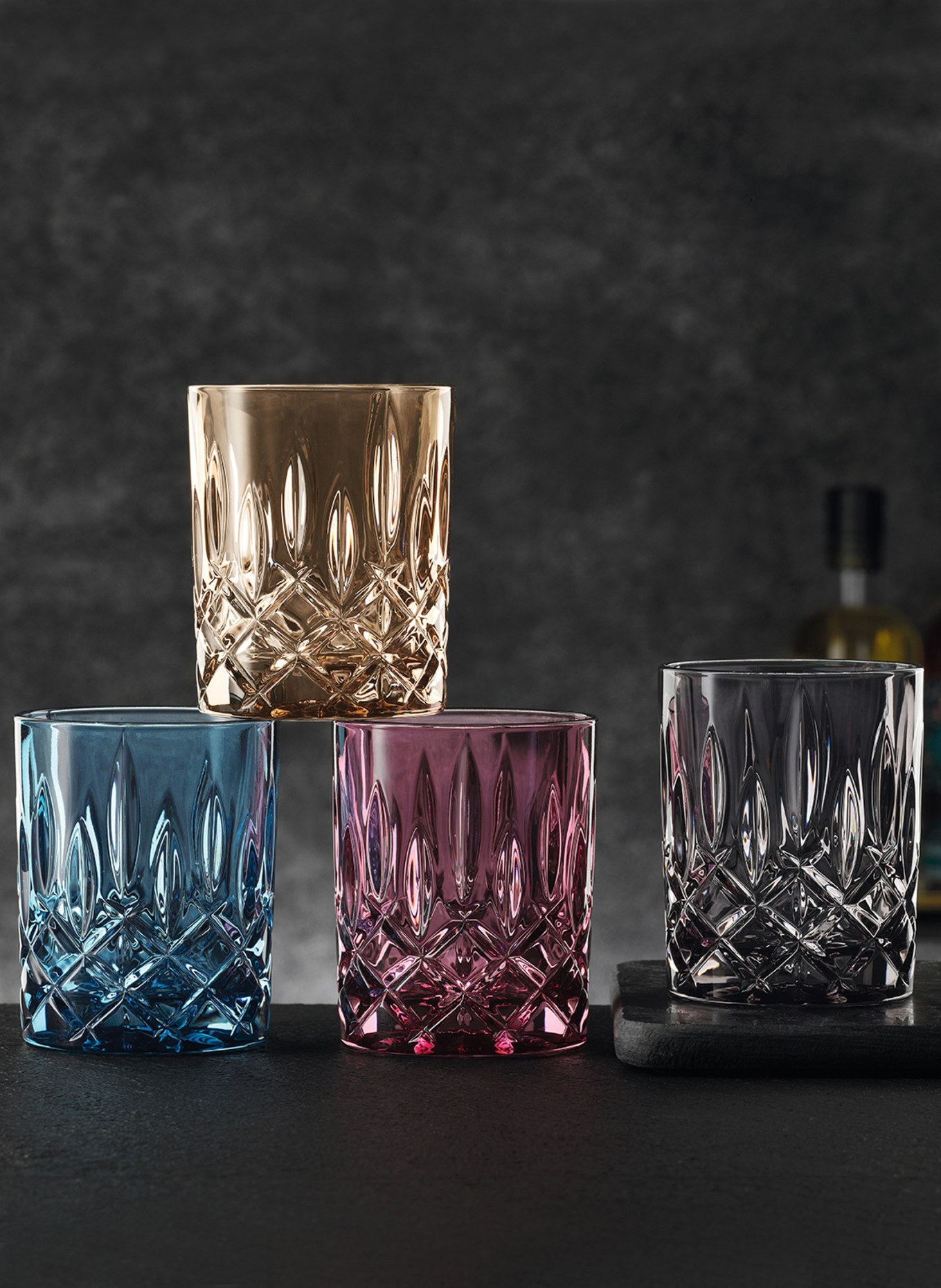 Nachtmann 2er-Set Whiskygläser NOBLESSE: DUNKELORANGE