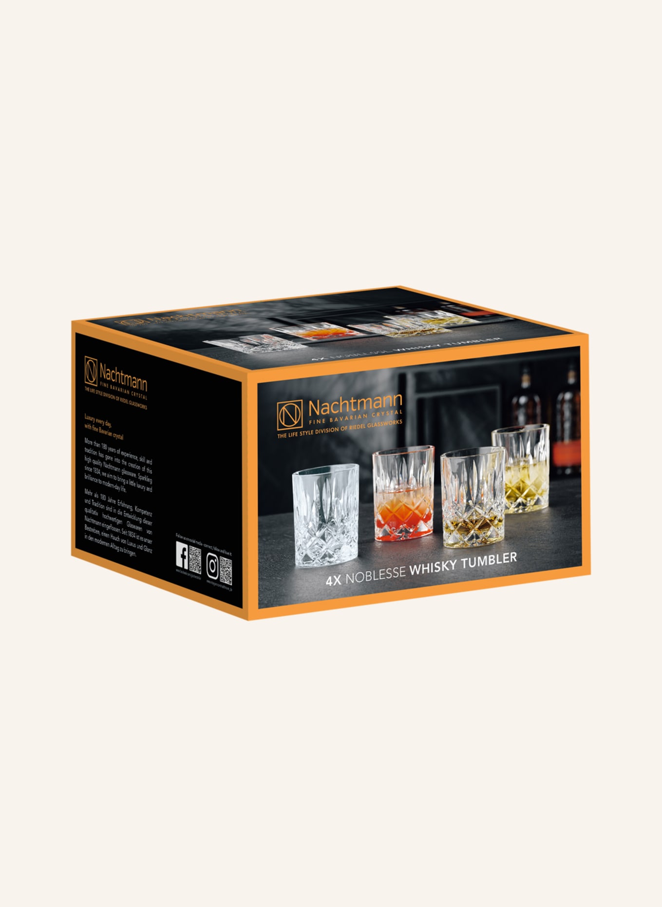 Nachtmann 4er-Set Whiskygläser NOBLESSE, Farbe: WEISS (Bild 3)