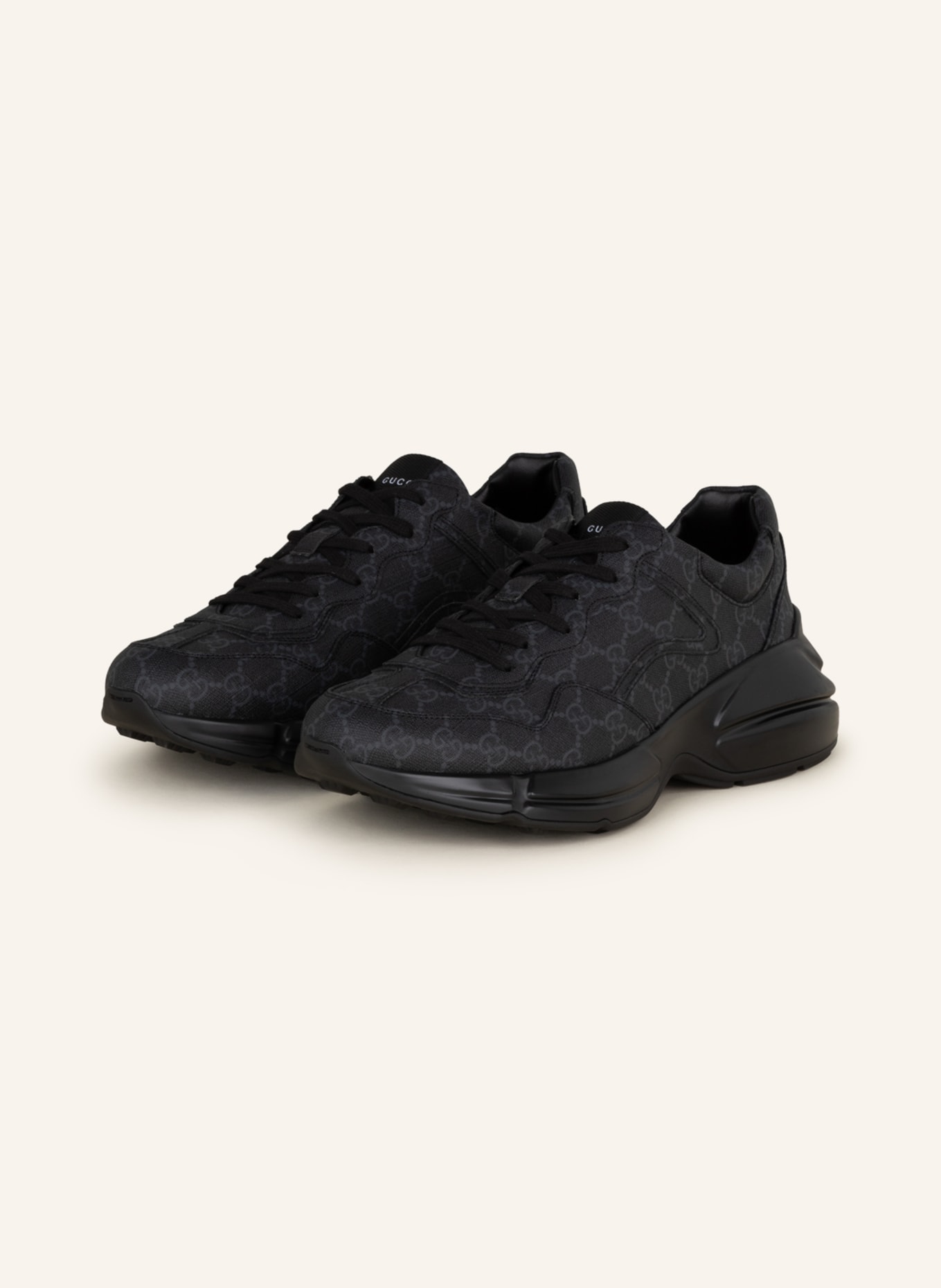GUCCI Sneakers RHYTON GG SUPREME, Color: BLACK (Image 1)
